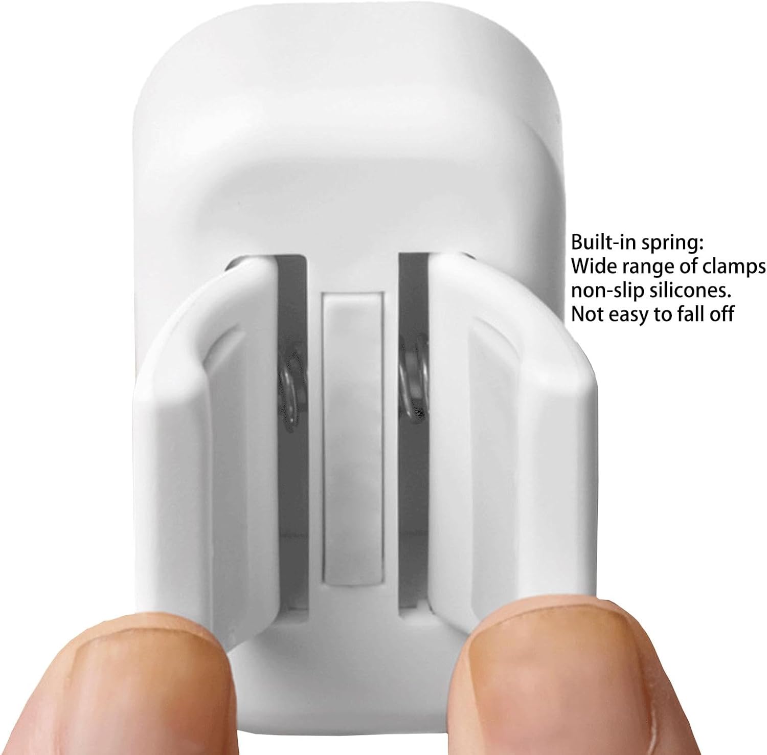 4PCS Wall-Mounted Toothbrush Holder with Adjustable Clamp