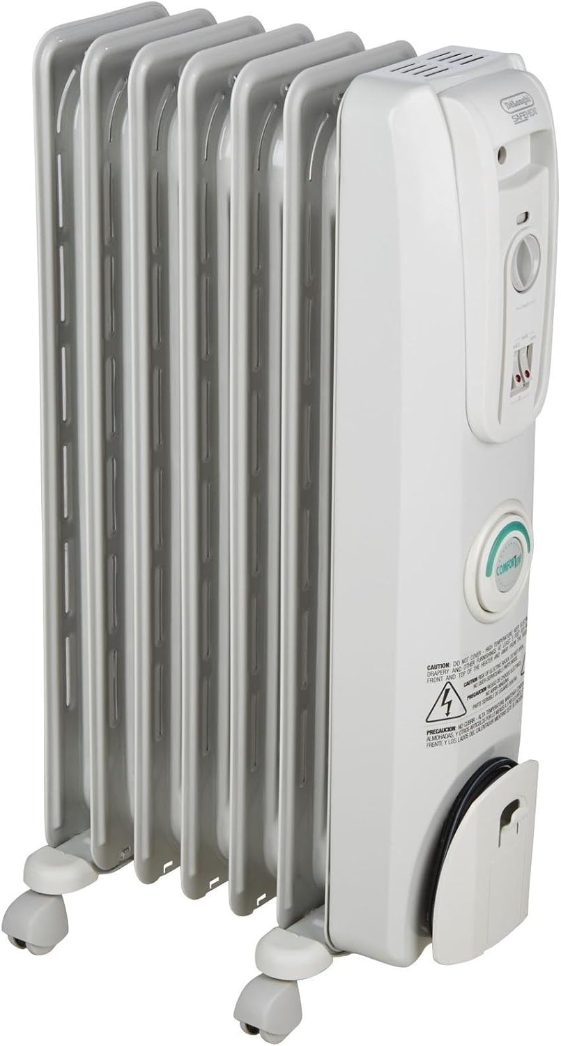 DeLonghi 1500W Oil Filled Radiator Heater with ComfortTemp