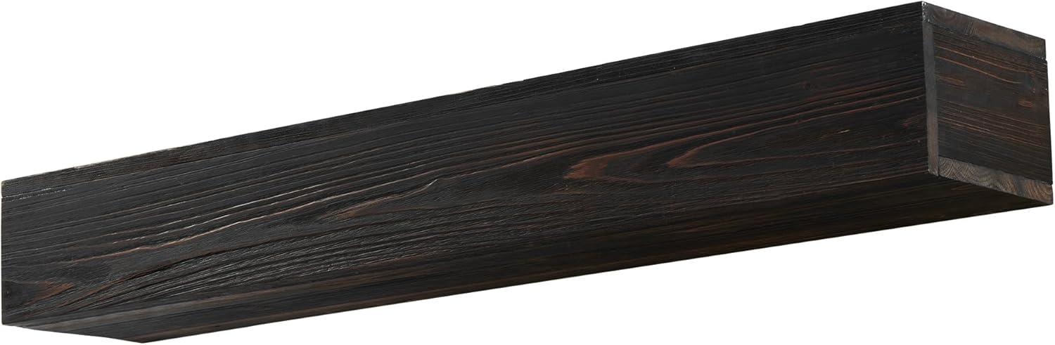Strawberry Fairy 48 Rustic Wood Mantel for Fireplace