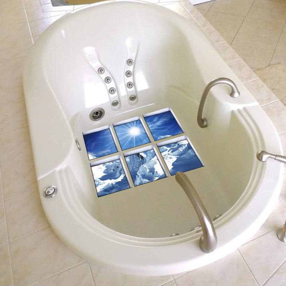 AILEGOU 3D Non-Slip Bathtub Stickers with Animal Design