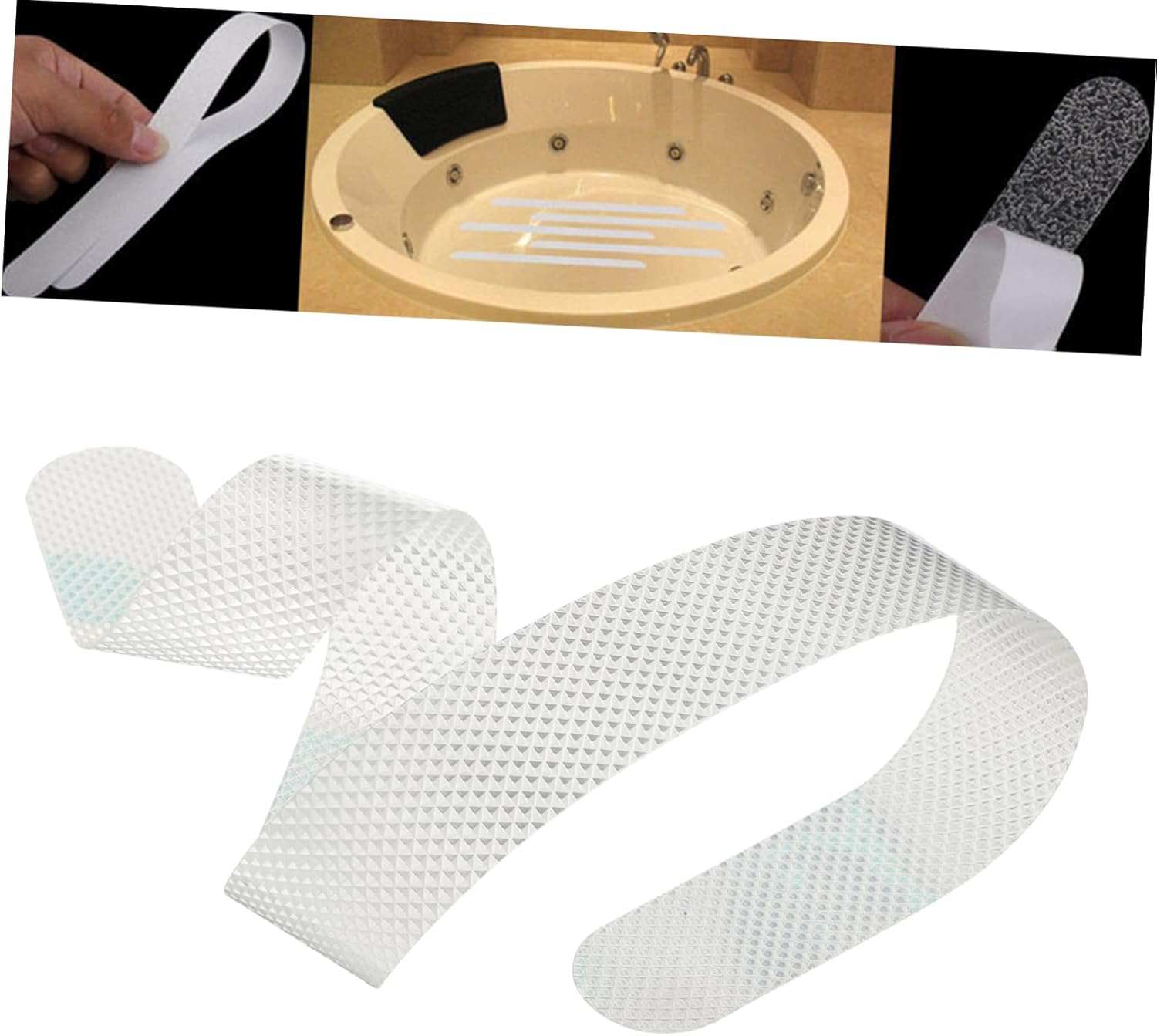 TINEASUR Anti-Slip Tape for Bath 36pcs White Non-Slip Stickers