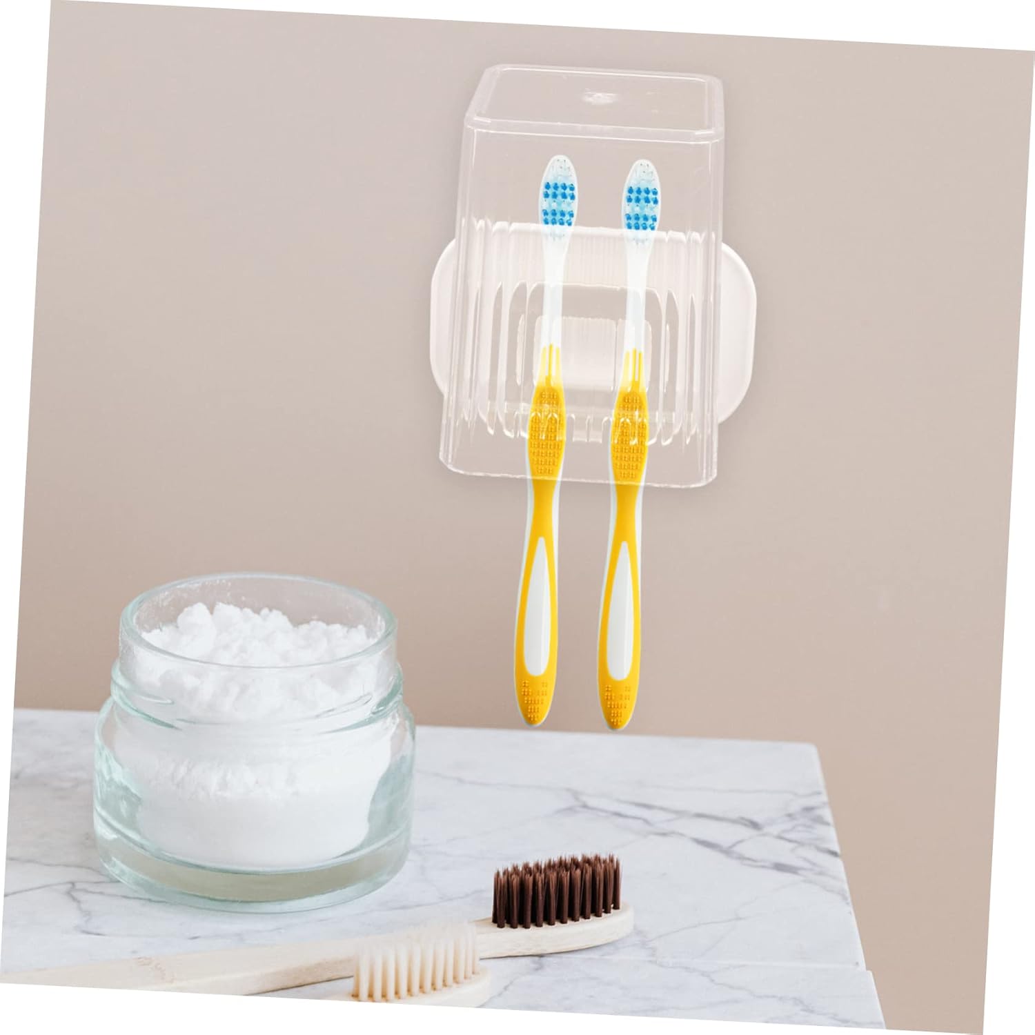 Ciieeo 2-Position Wall-Mounted Toothbrush Holder