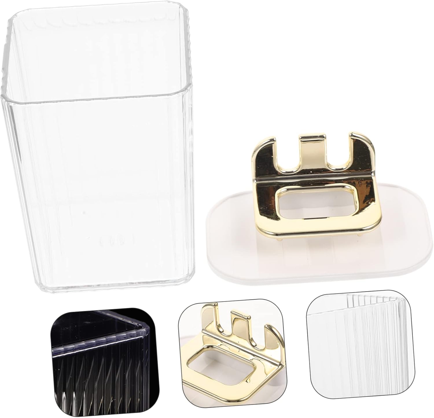 BRIGHTFUFU Wall Mounted Toothbrush Holder Set 1