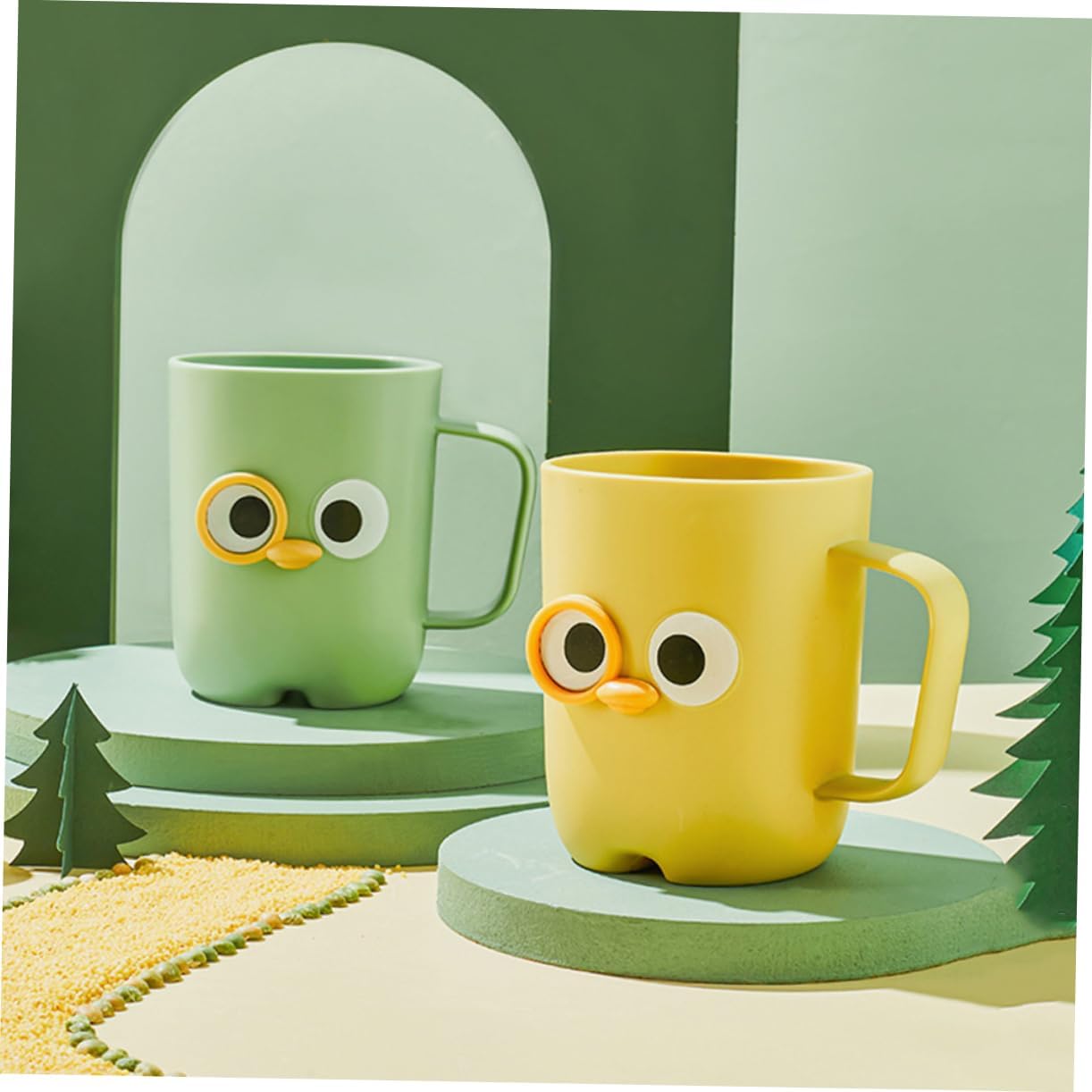 Alipis 2pcs Cartoon Toothbrush Holder Cups for Boys and Girls