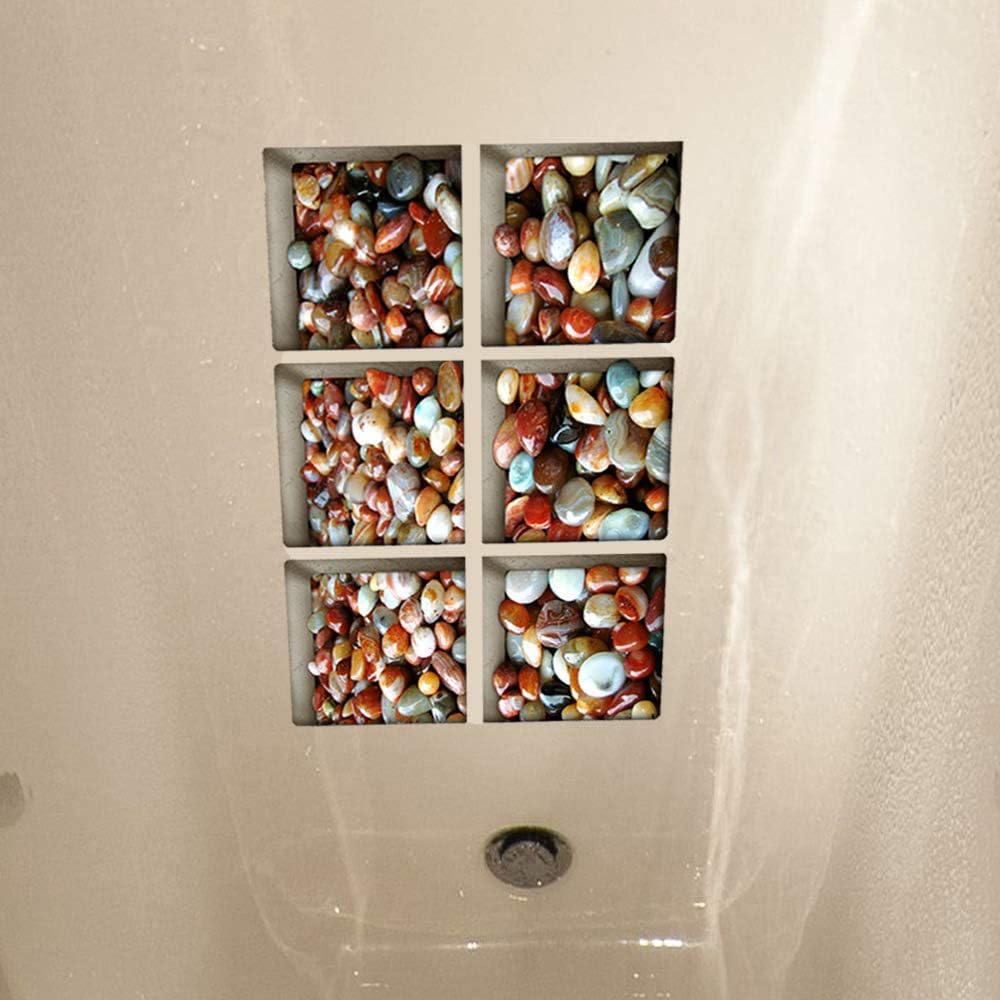 AILEGOU 3D Non-Slip Bathtub Stickers Set