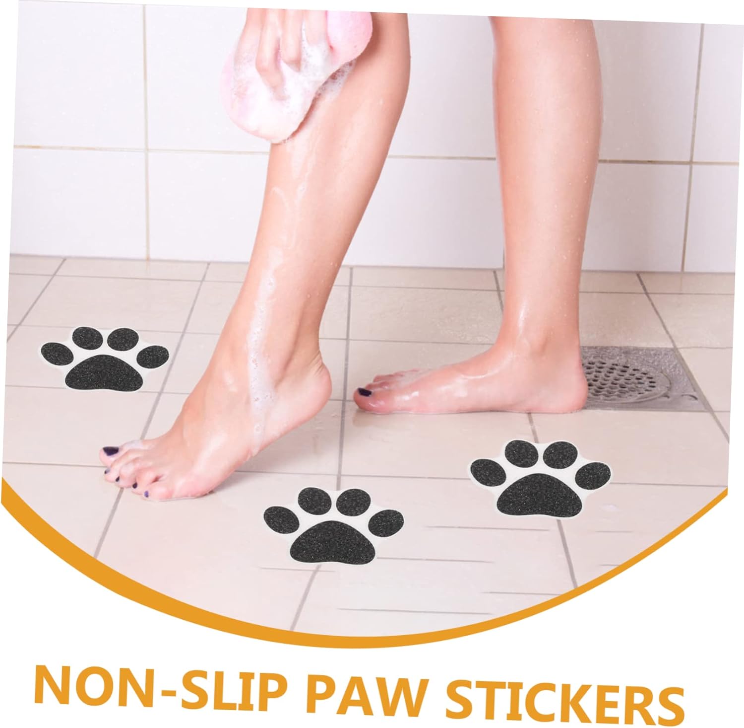 Non-Slip Dog Stickers 10pcs Bathroom Safety Decals