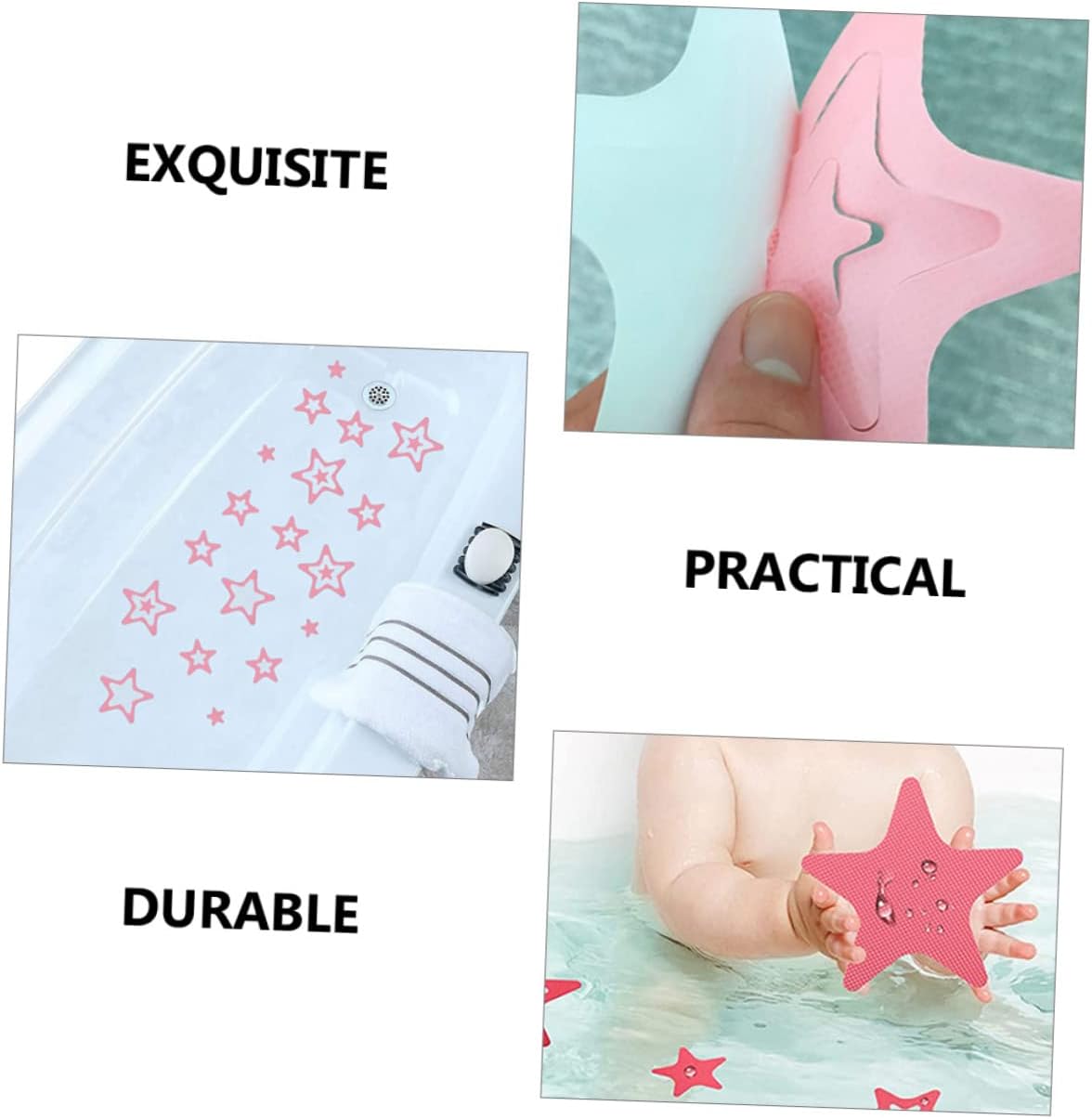 12Pcs Star Shape Non-Slip Bath Tub Decals