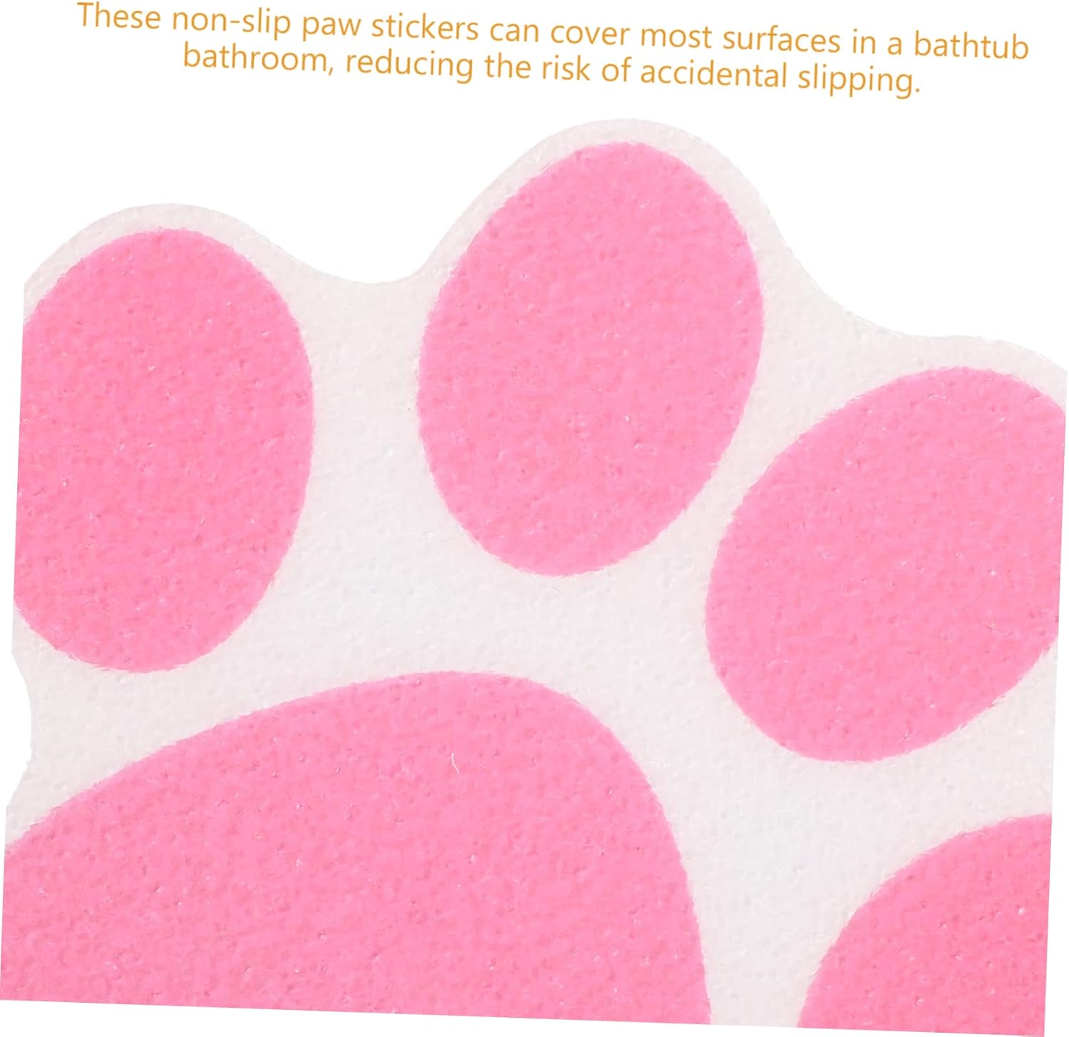 Garneck 10pcs Non-Slip Bathtub Stickers with Paw Design