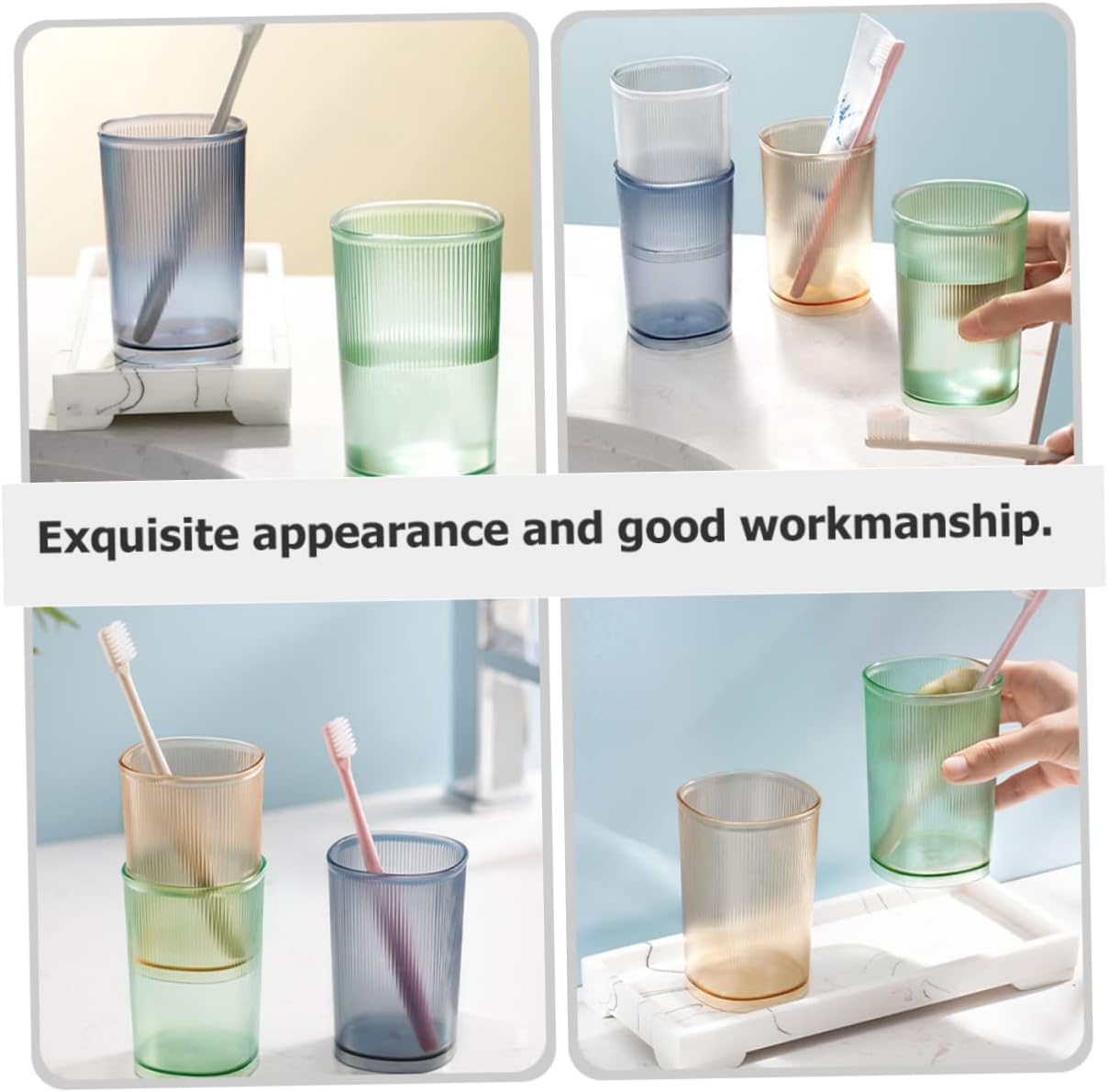 Alipis 3Pcs Portable Toothbrush Holder Cups for Home and Travel