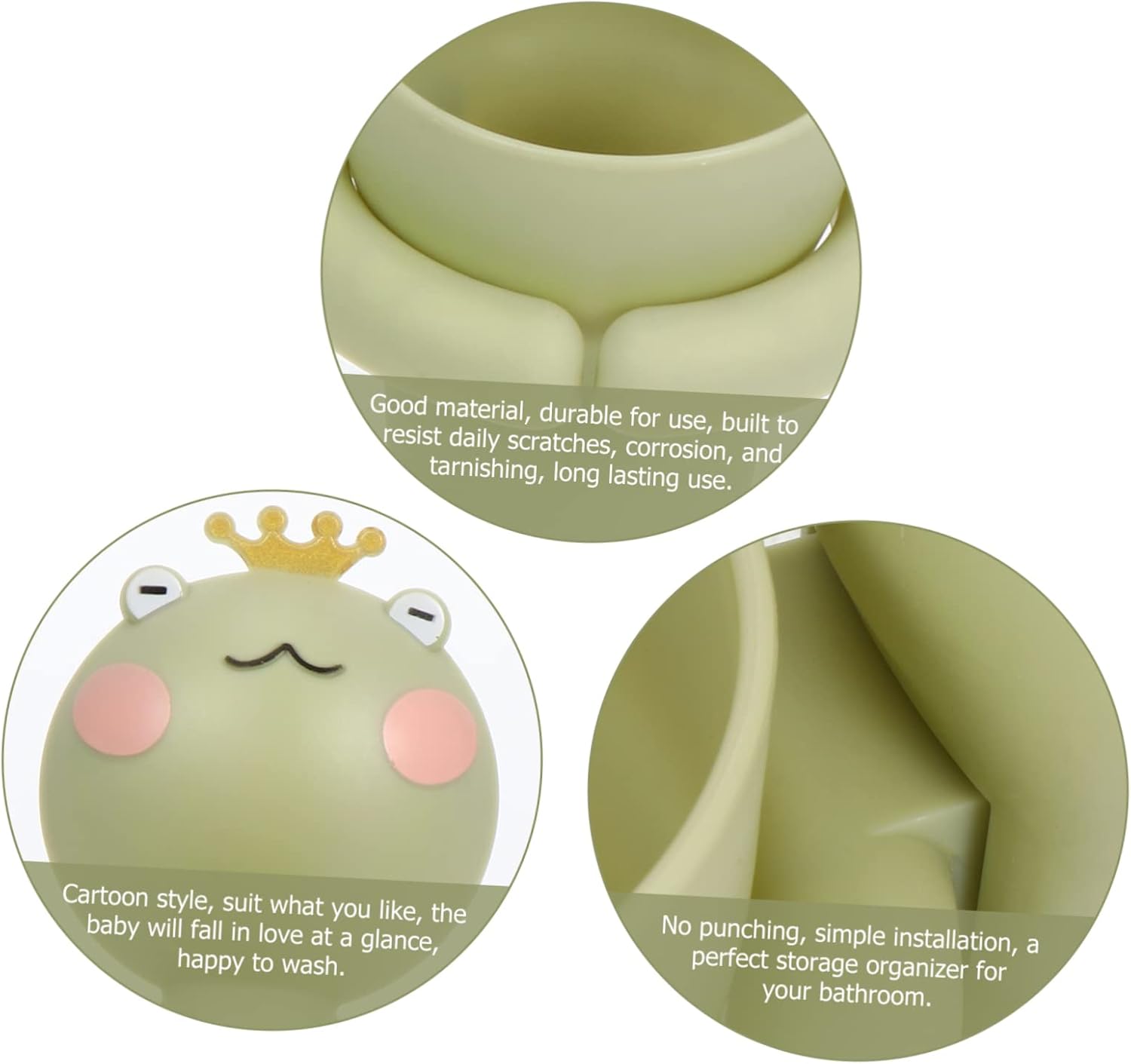 LIFKOME Cartoon Gargle Tool with Toothbrush Cup Holder for Bathroom Organization