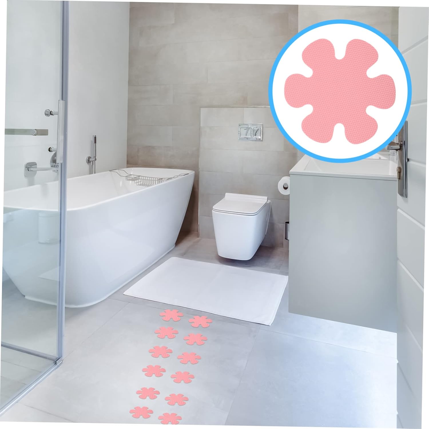 Cabilock Non Slip Snowflake Bathtub Stickers
