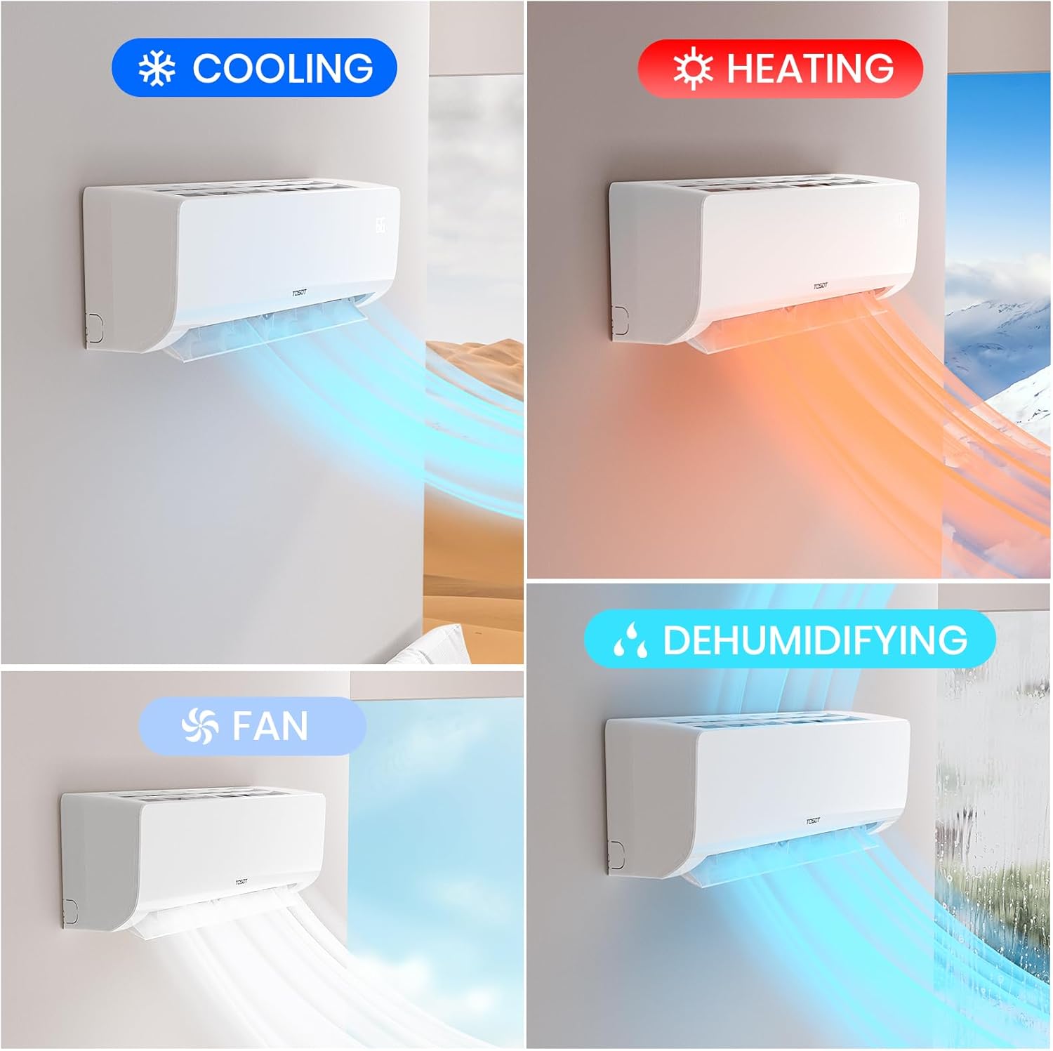 TOSOT 36000 BTU Dual Zone Mini Split AC with Heat