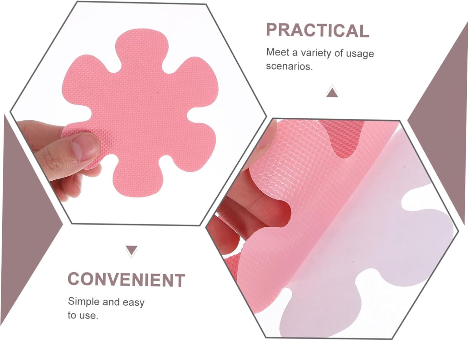 Mobestech Non-Slip Sticker Set 20pcs for Bathtub and Stairs