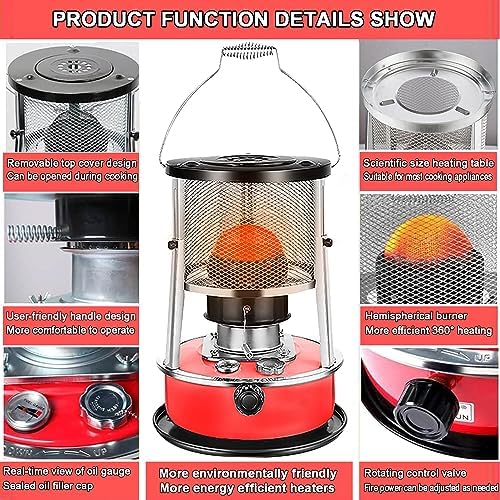 YEXLXLN Kerosene Heater Stove 9000 BTU Indoor Outdoor Portable