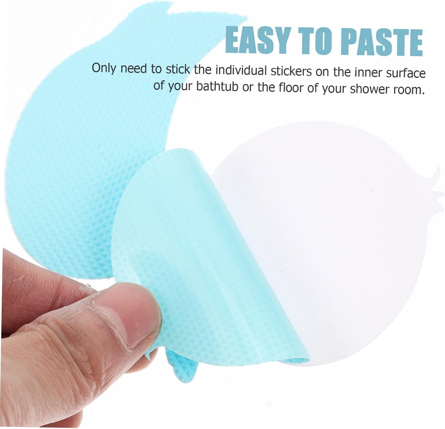 Happyyami 24pcs Non-Slip Shower Stickers for Safe Bathing