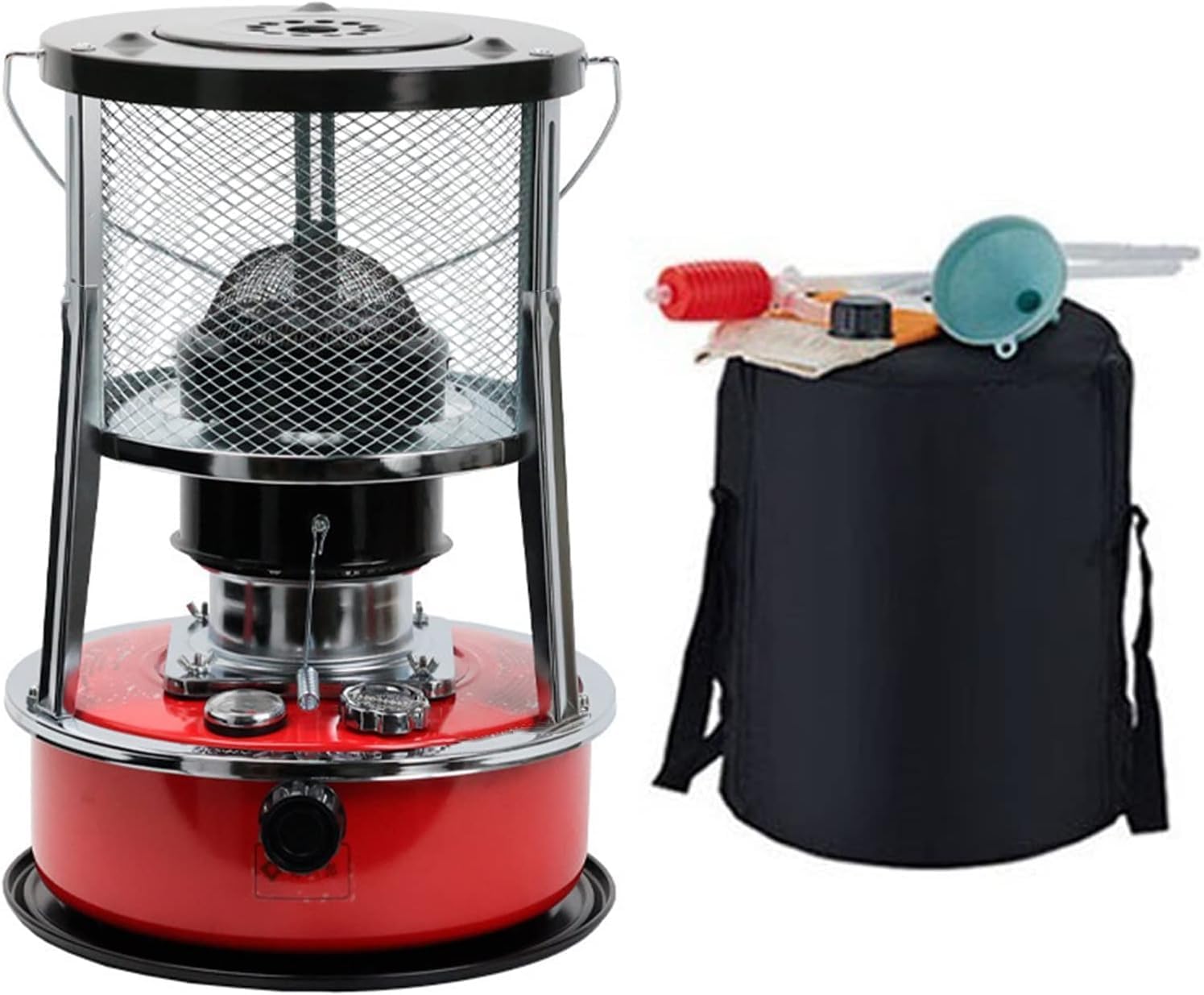 Outdoor Kerosene Heater with 6 Wicks and 2 Gloves