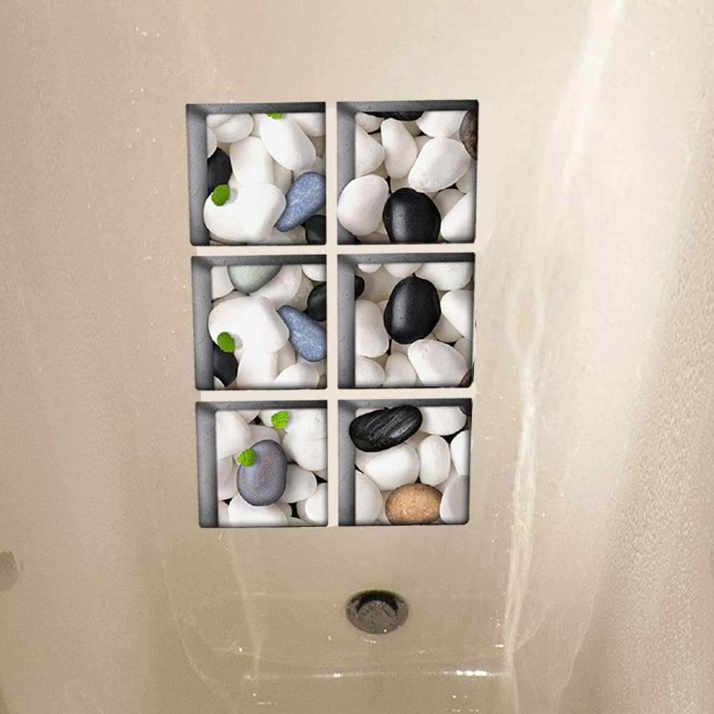 AILEGOU 3D Non-Slip Bathtub Stickers with 6 Animal Designs