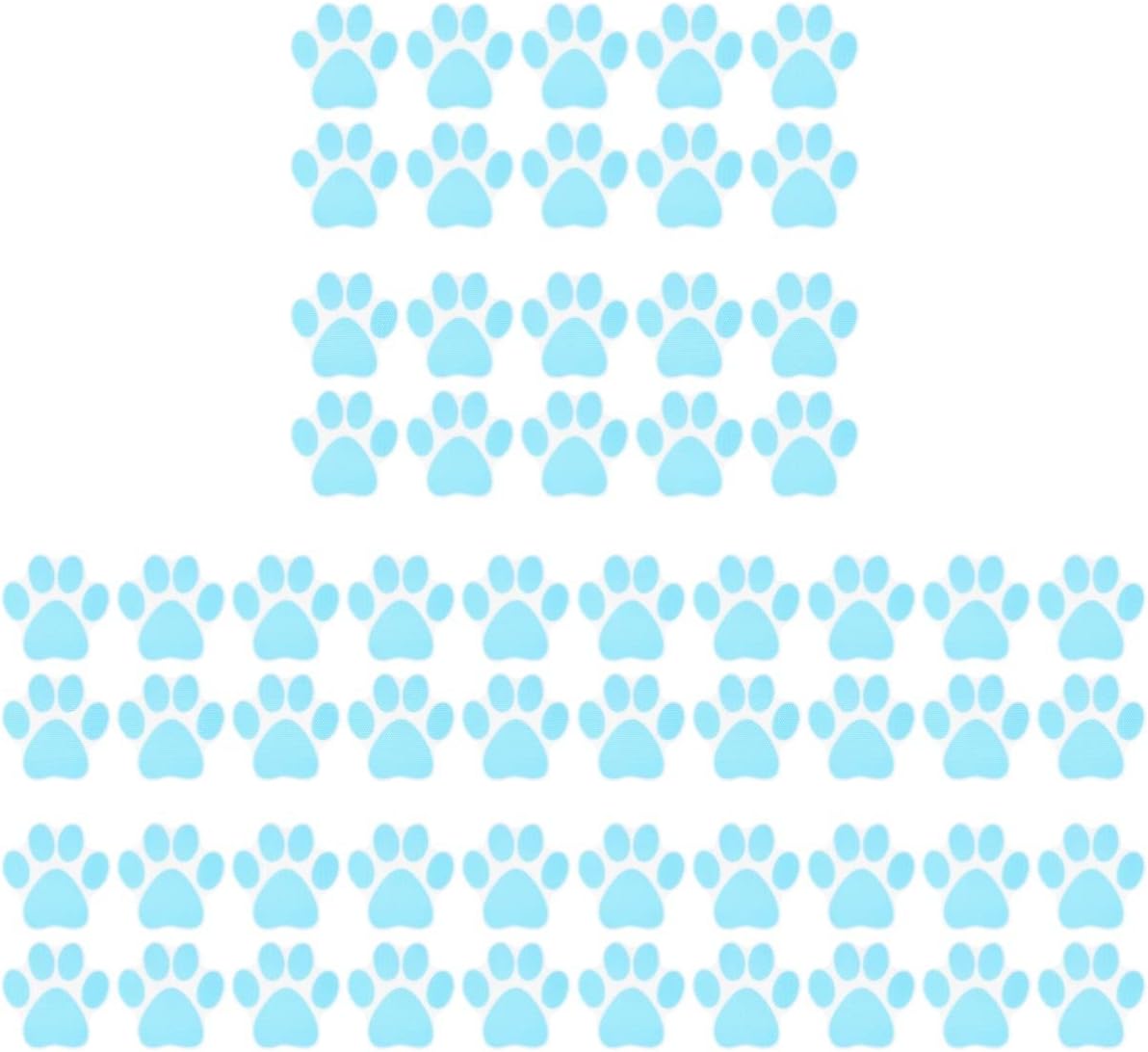 Zerodeko 60PCS Cartoon Dog Footprint Bathtub Decals