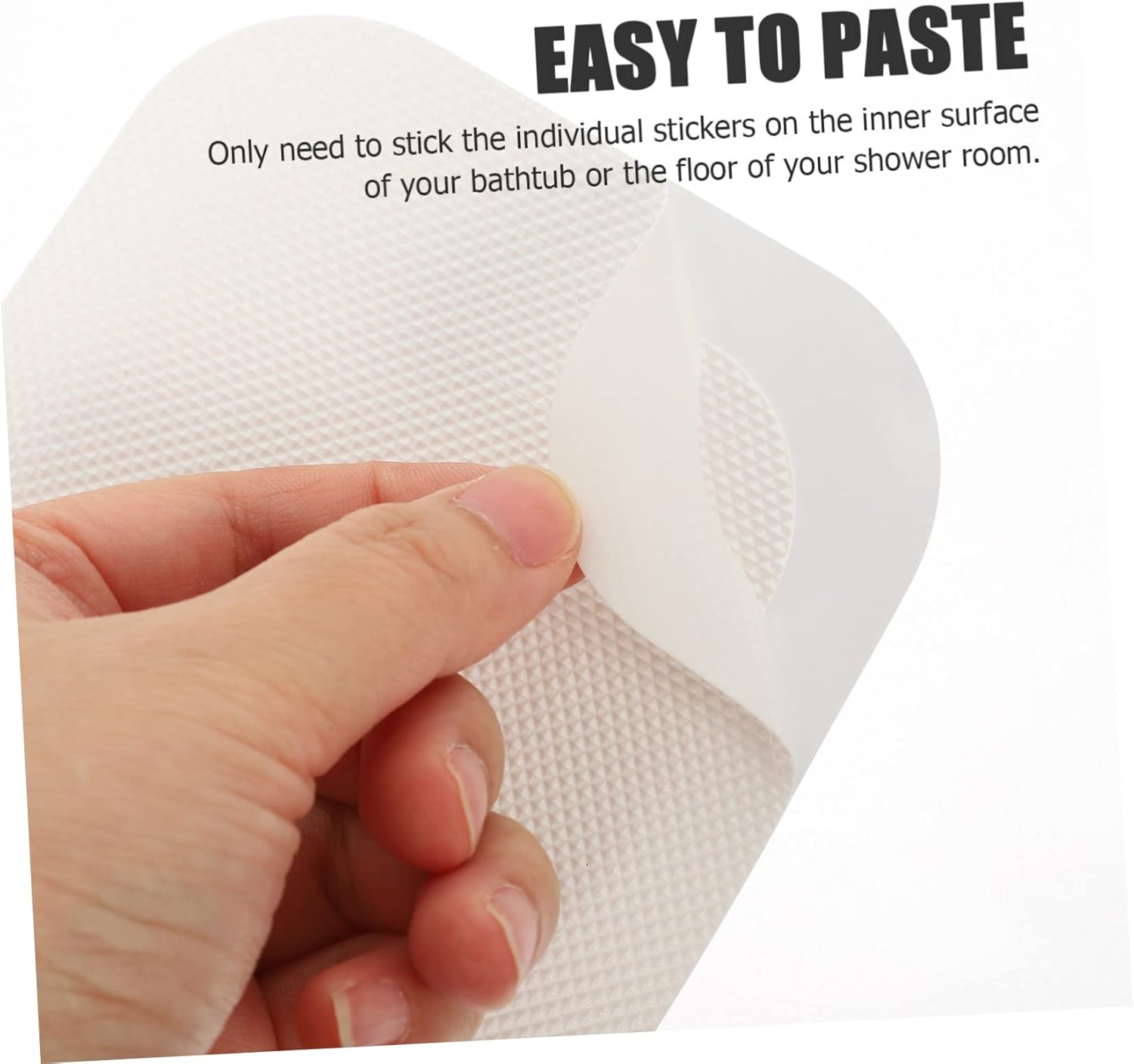 72pcs Peva Bathtub Stickers Non-Slip Decals for Showers Pools and Stairs
