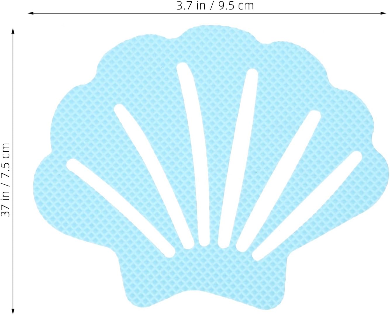 Zerodeko Non-Slip Bathtub Stickers with Shell Design