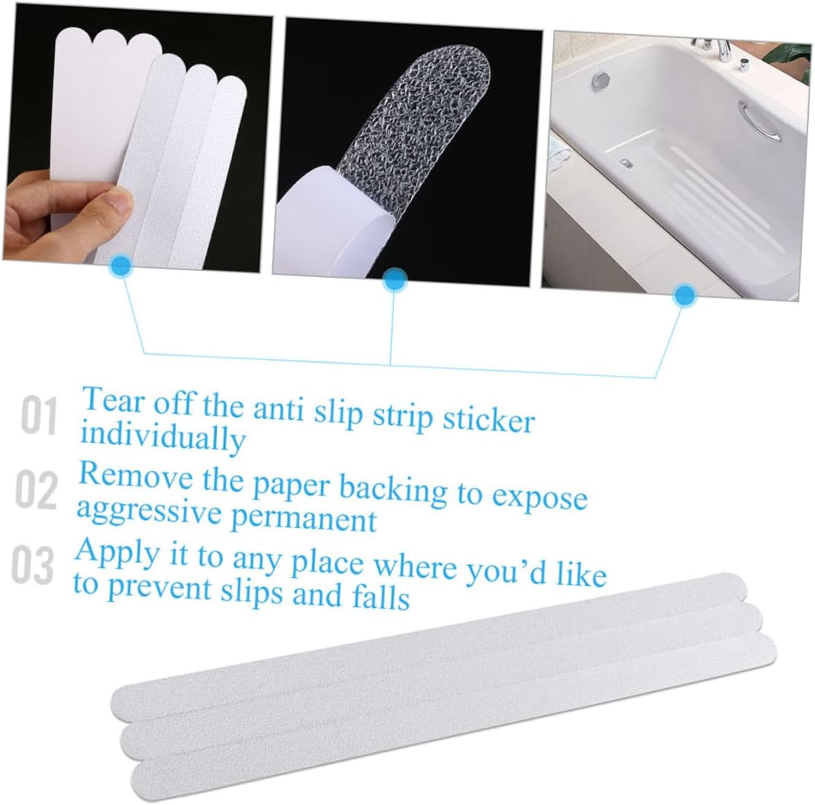 42pcs Non-Slip Floor Sticker for Bathroom Safety