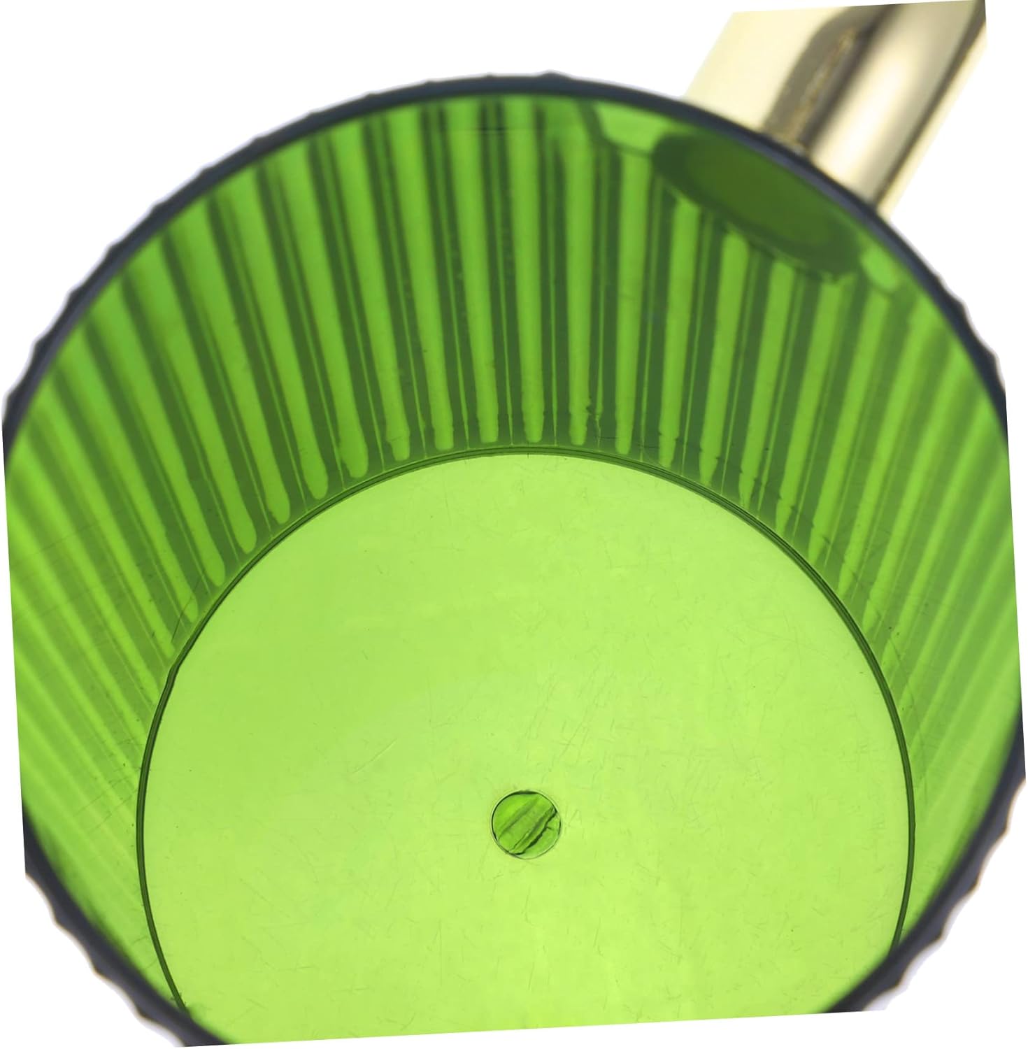 Amosfun Round Toothbrush Cup with Gold Plating