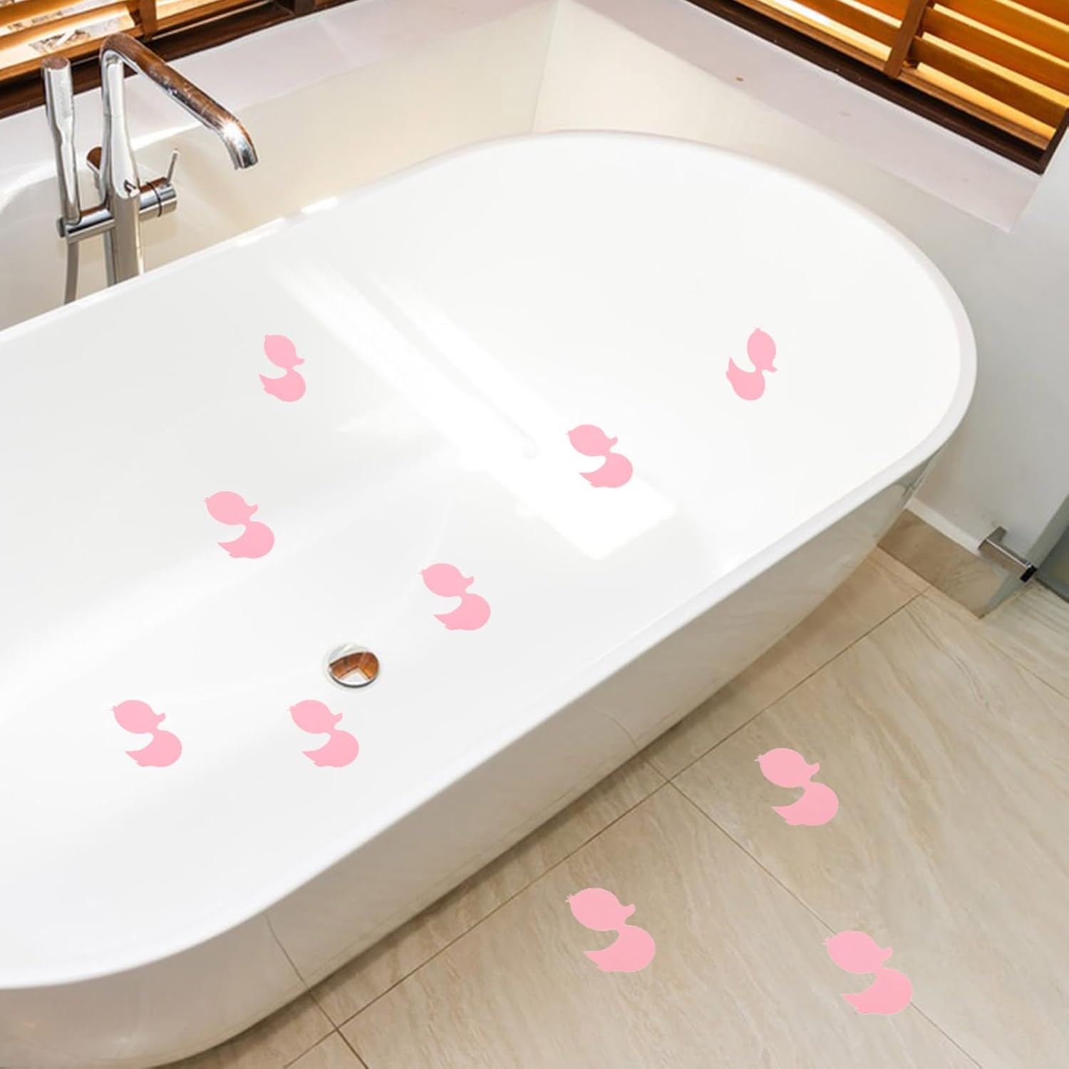 PRETYZOOM Non-Slip Bath Tub Stickers 12-Pack for Shower Safety