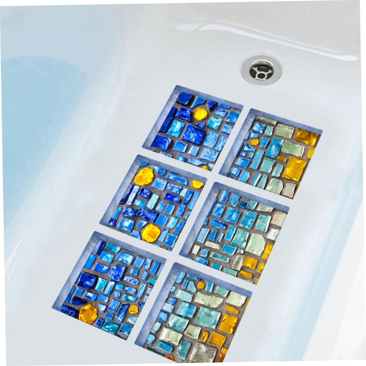 Amosfun 15x15cm Non Slip Bathtub Decor Stickers