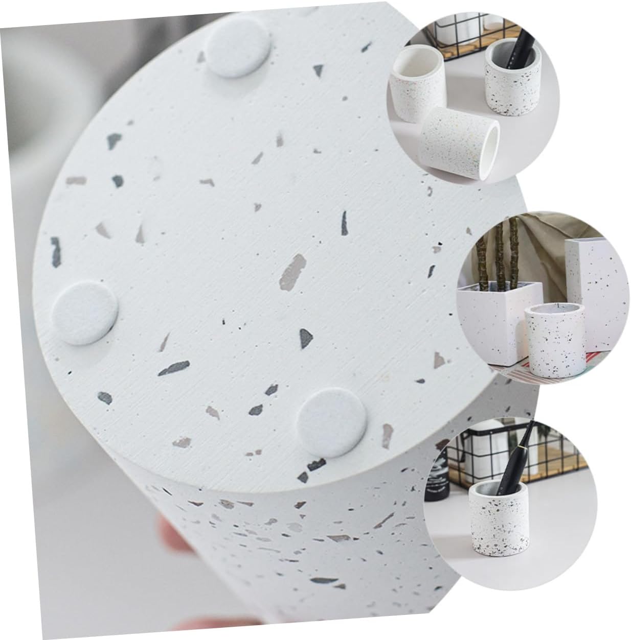 Shower Brush Holder Lid Sturdy Diatomite Material