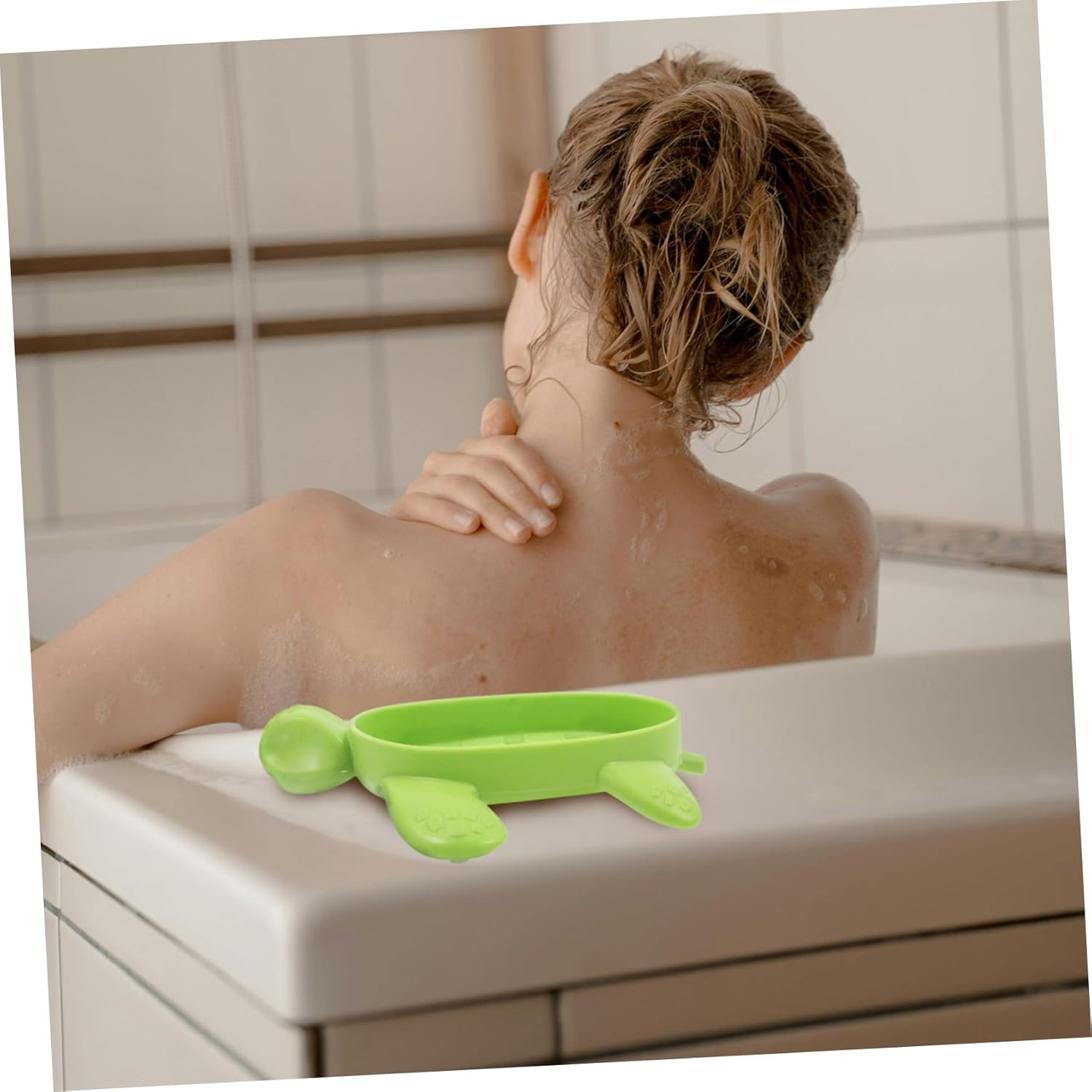 Veemoon Cute Cartoon Turtle Soap Holder for Bathroom