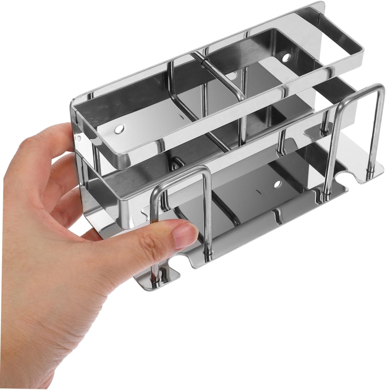 CONGARTENO Wall Mounted Toothbrush Holder Stainless Steel No Tools Required