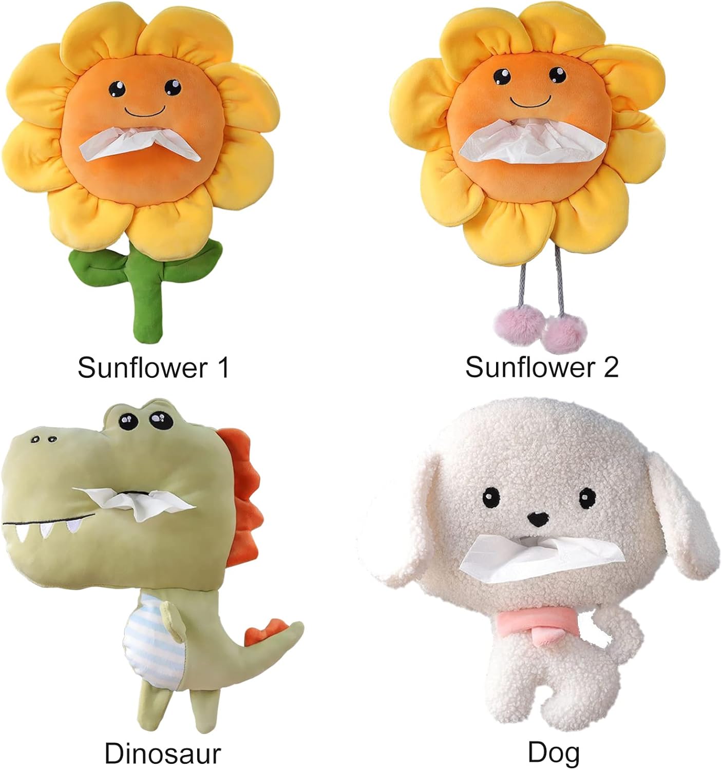 Fofetbfo Sunflower Plush Tissue Holder