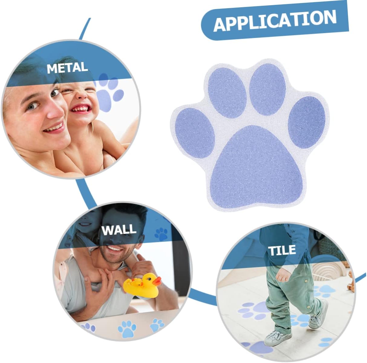 Non-Slip Bathtub Stickers 10pcs Anti-Slip Tape for Bathroom