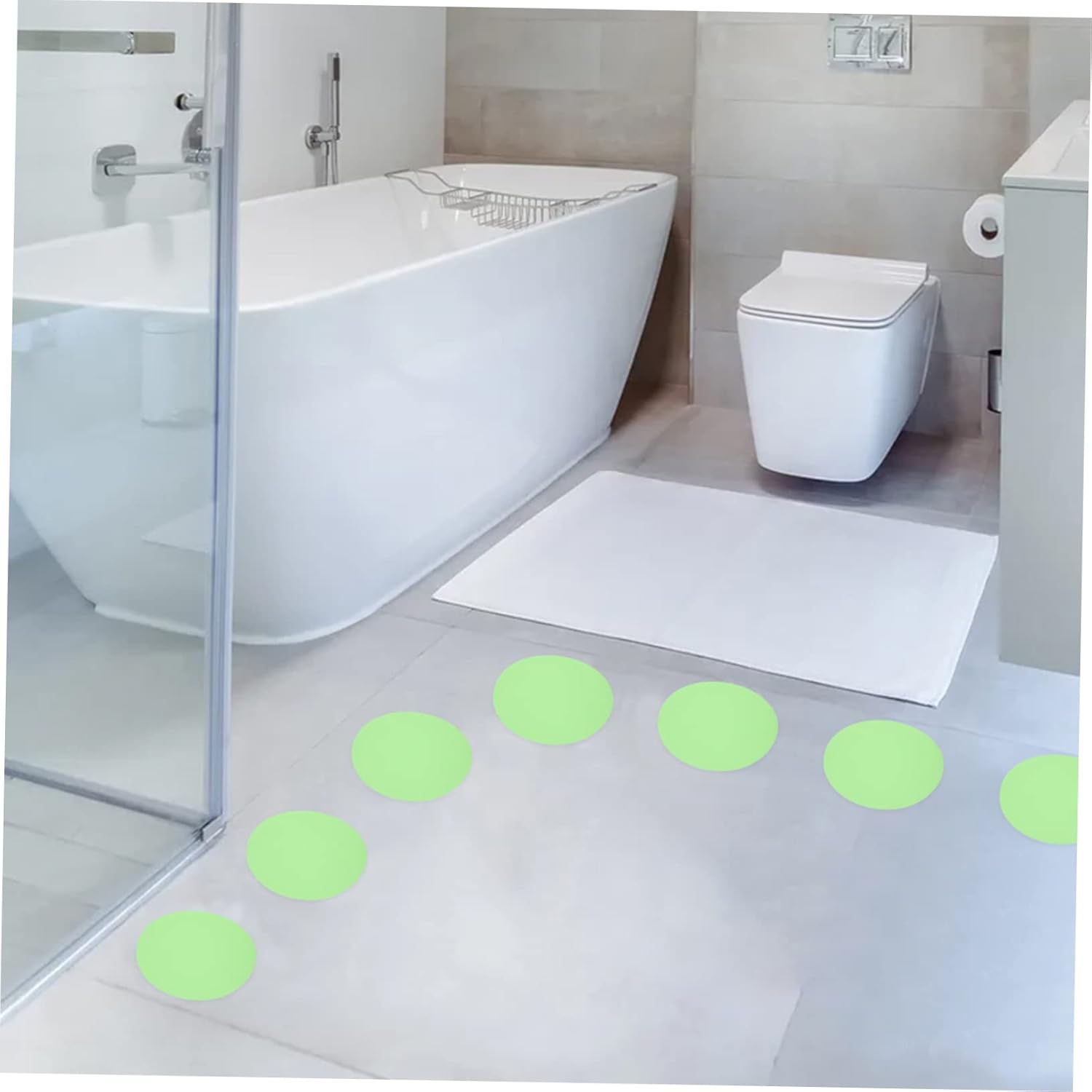 DECHOUS 20Pcs Luminous Bathtub Non-Slip Stickers
