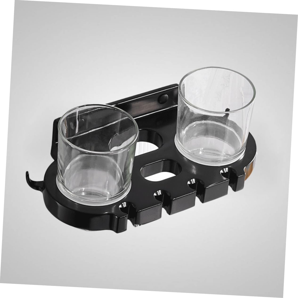 BRIGHTFUFU Toothbrush Holder with Cups and Hooks 1