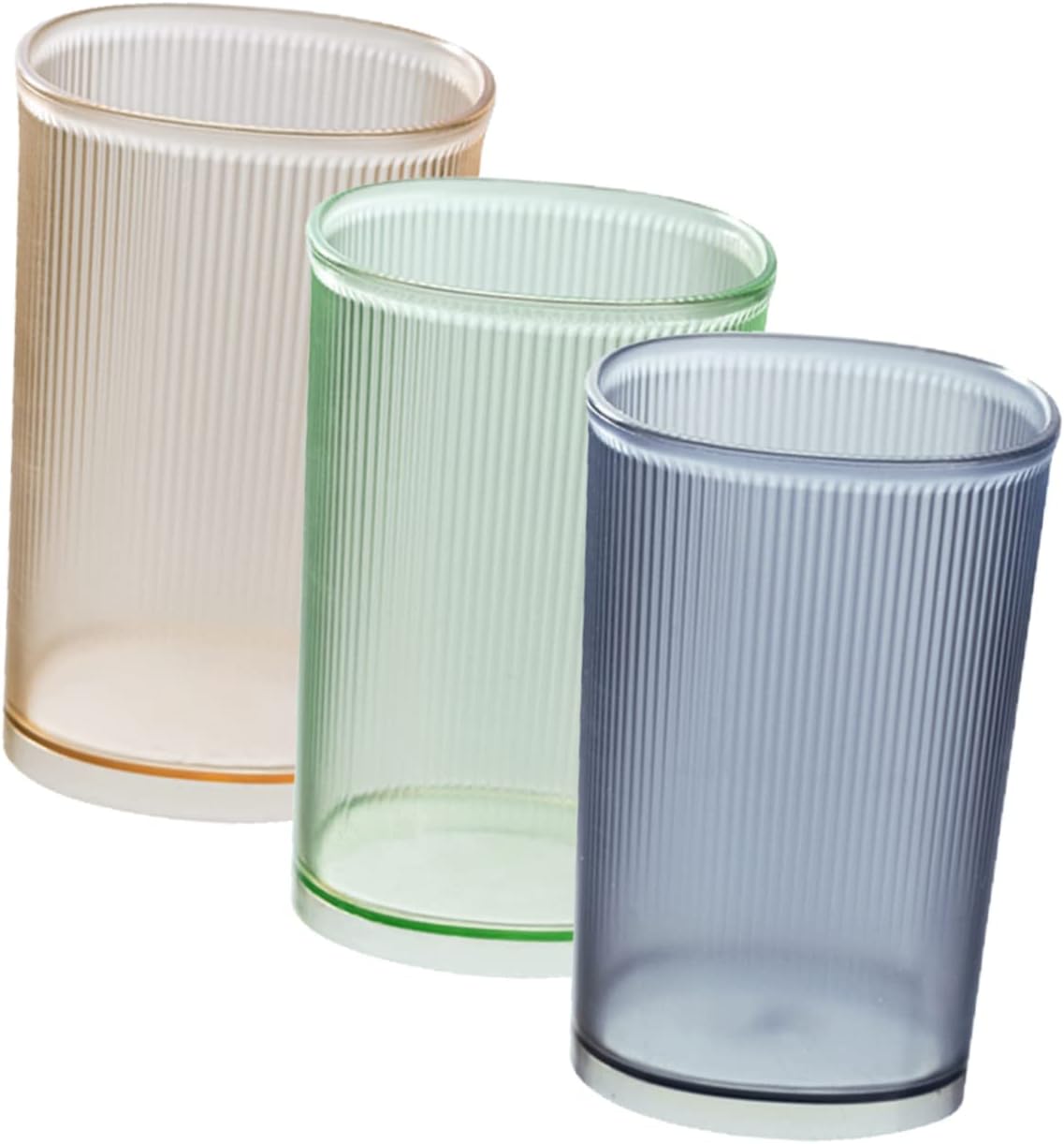 Cabilock 3pcs Reusable Toothbrush Cups Portable Holder for Family Use