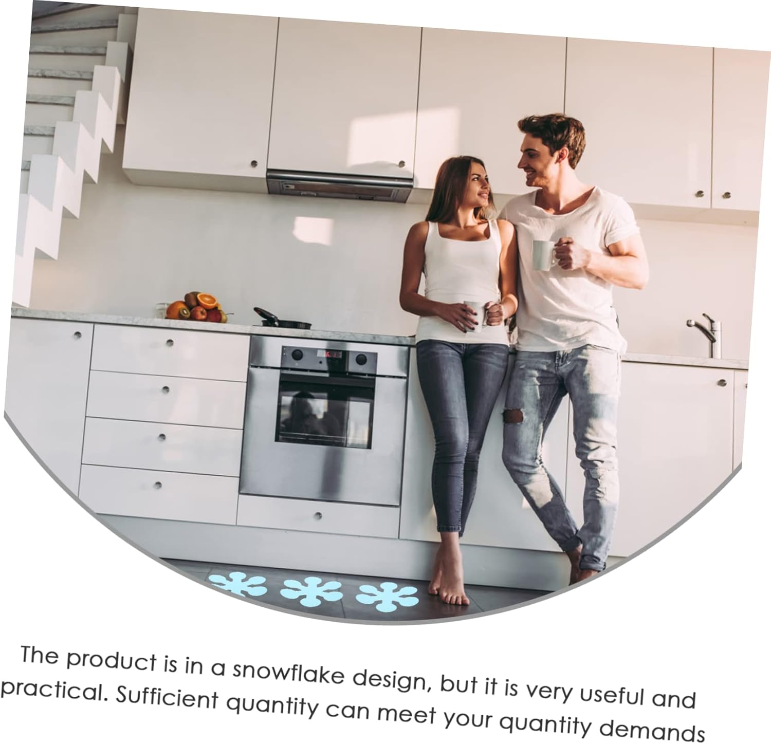 Mobestech Snowflake Non-Slip Bathtub Stickers