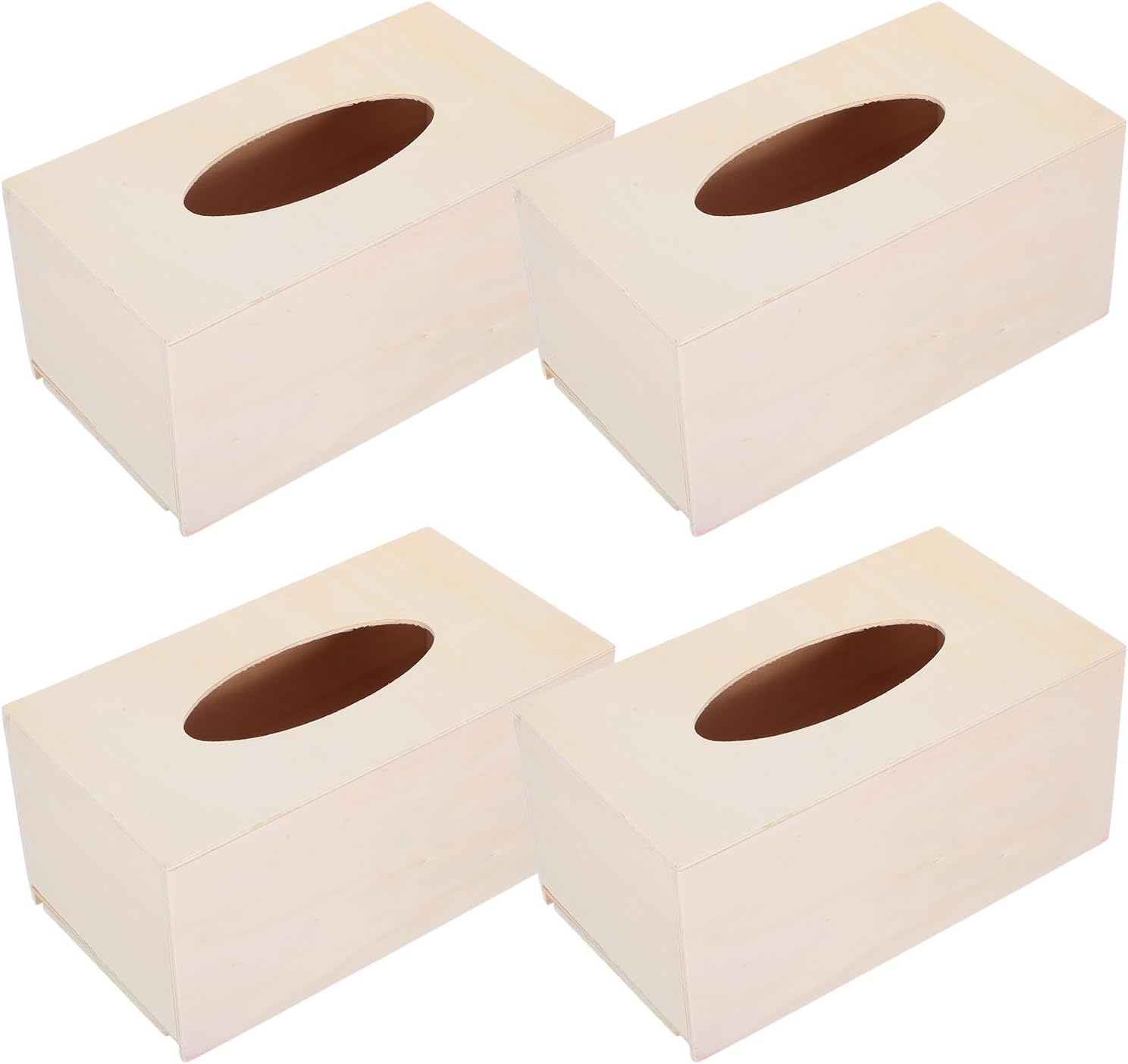 COHEALI 4pcs Box DIY Tissue Box Holder
