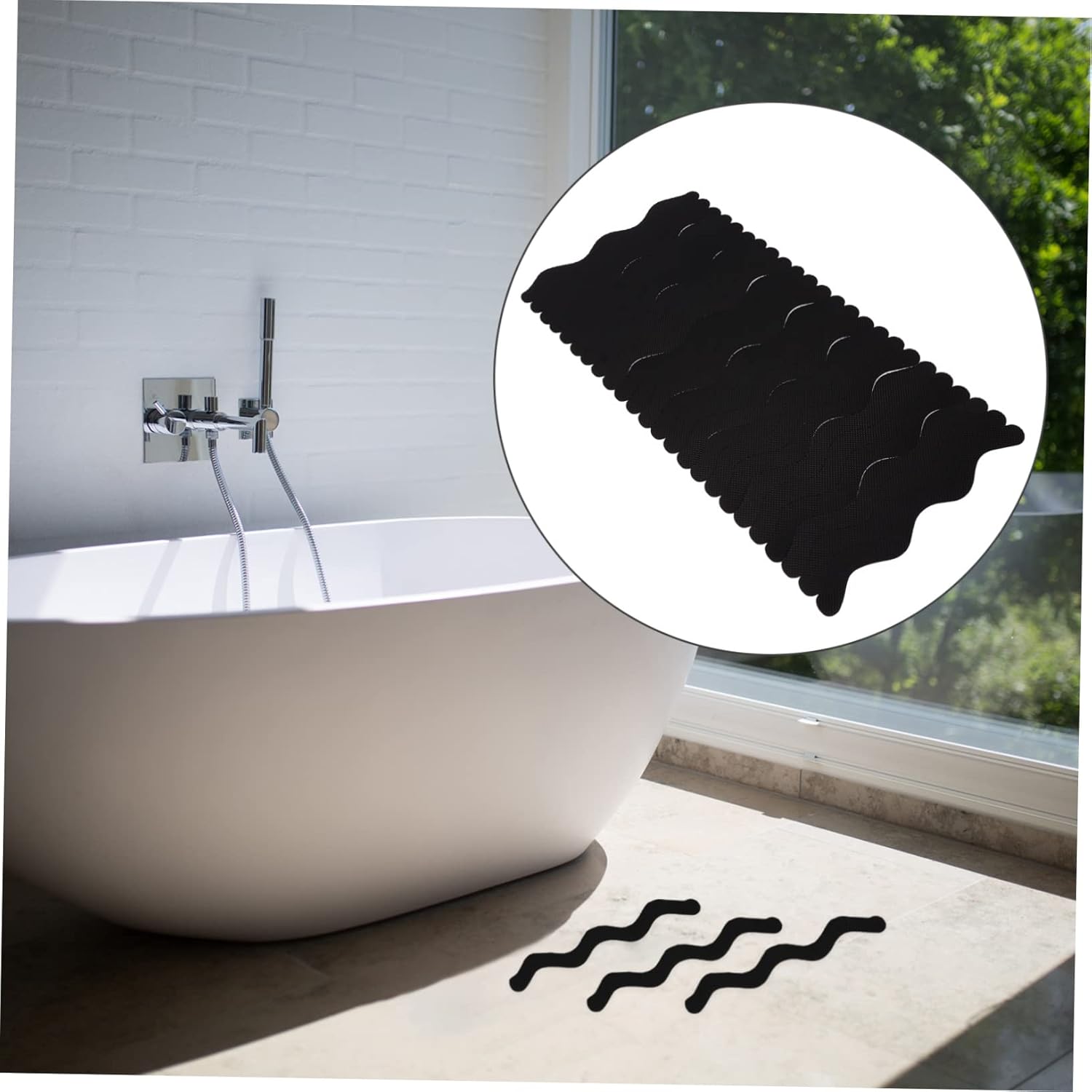 Cabilock Non-Slip Bathtub Stickers - Clear Waterproof Safe