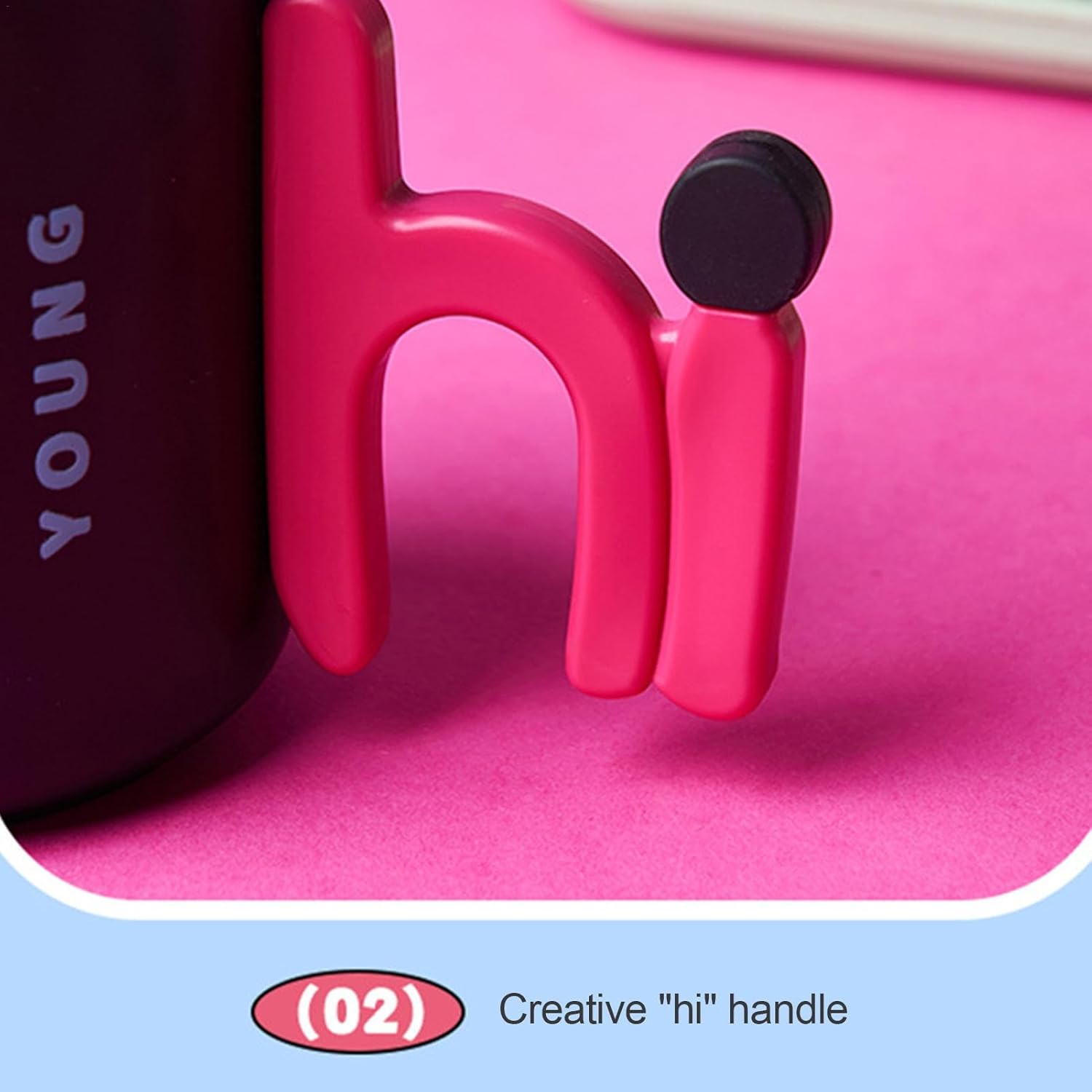 Reusable Mouthwash Cup with Fun Letter Design
