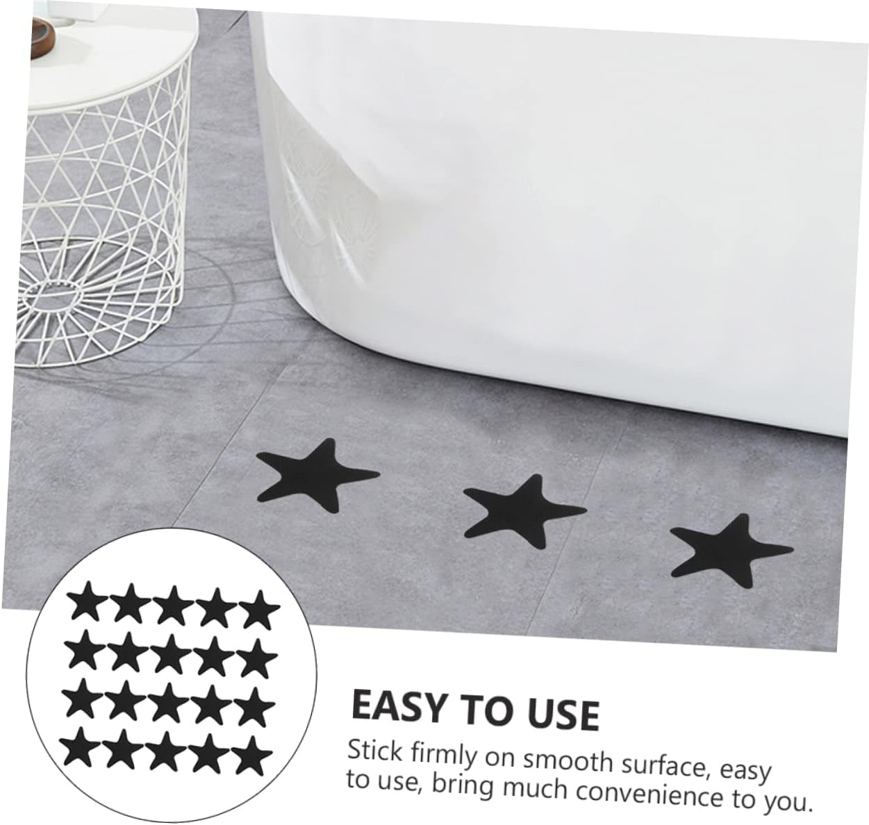 40Pcs Non-Slip Stickers for Shower and Tub Safety