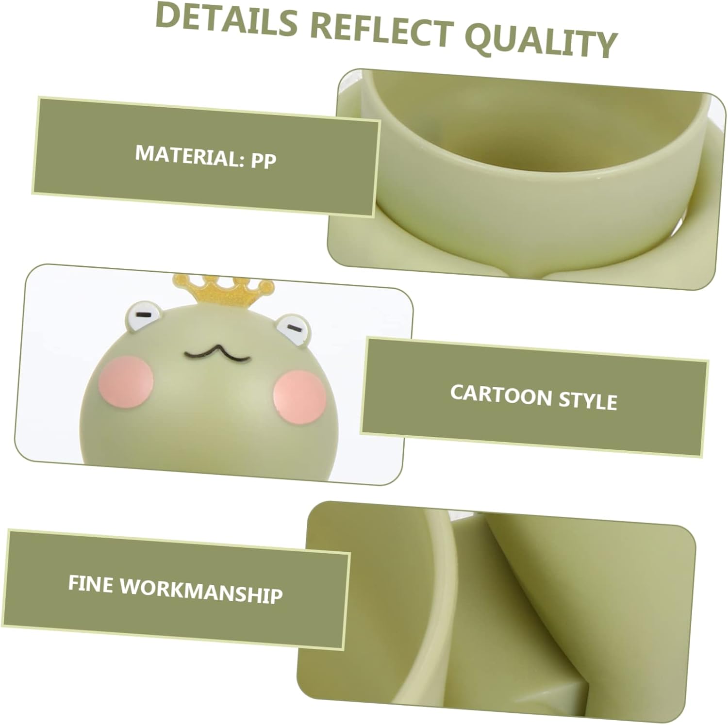 PRETYZOOM Cartoon Toothbrush Holder for Bathroom