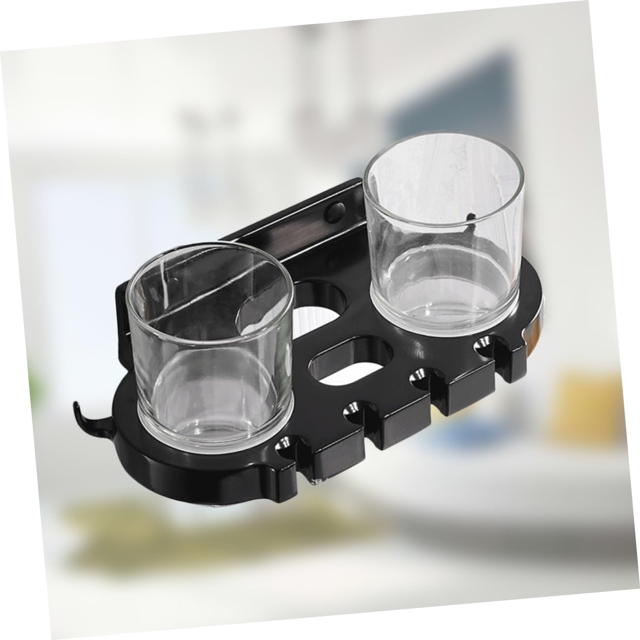 ABOOFAN Punch Toothbrush Holder with Hooks