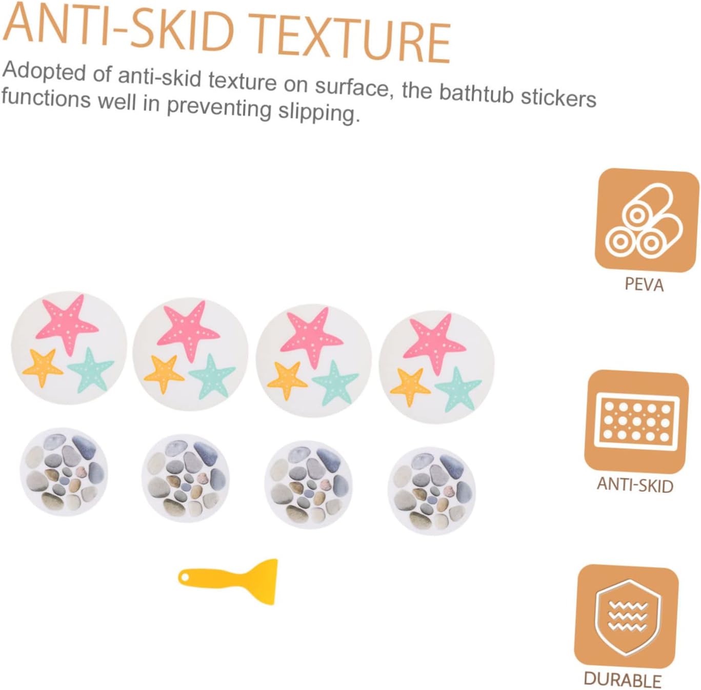 ABOOFAN 8Pcs Non-Slip Bathtub Stickers for Safety 1