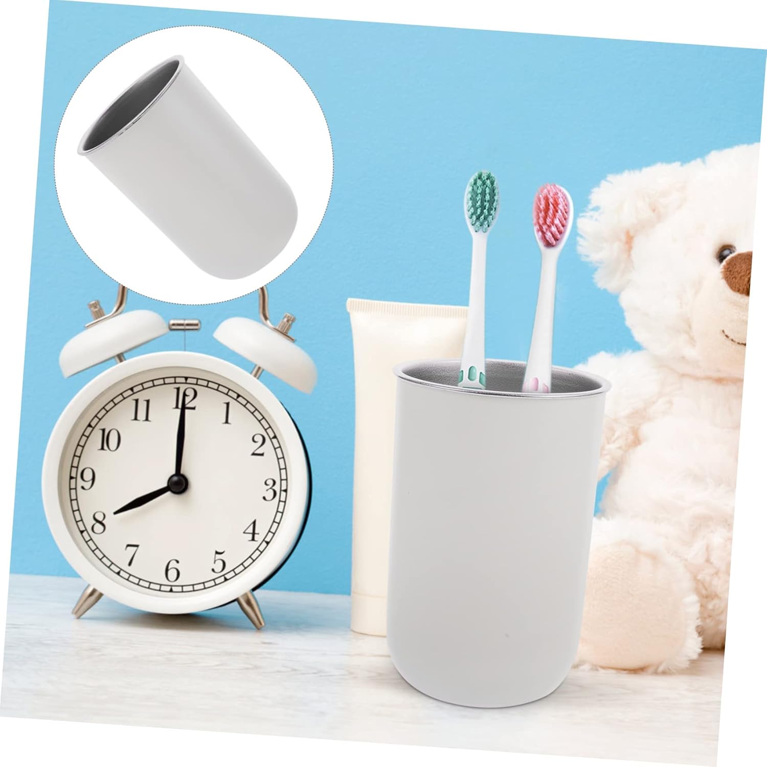 Zerodeko Portable Toothbrush Holder 350ml Reusable Cup