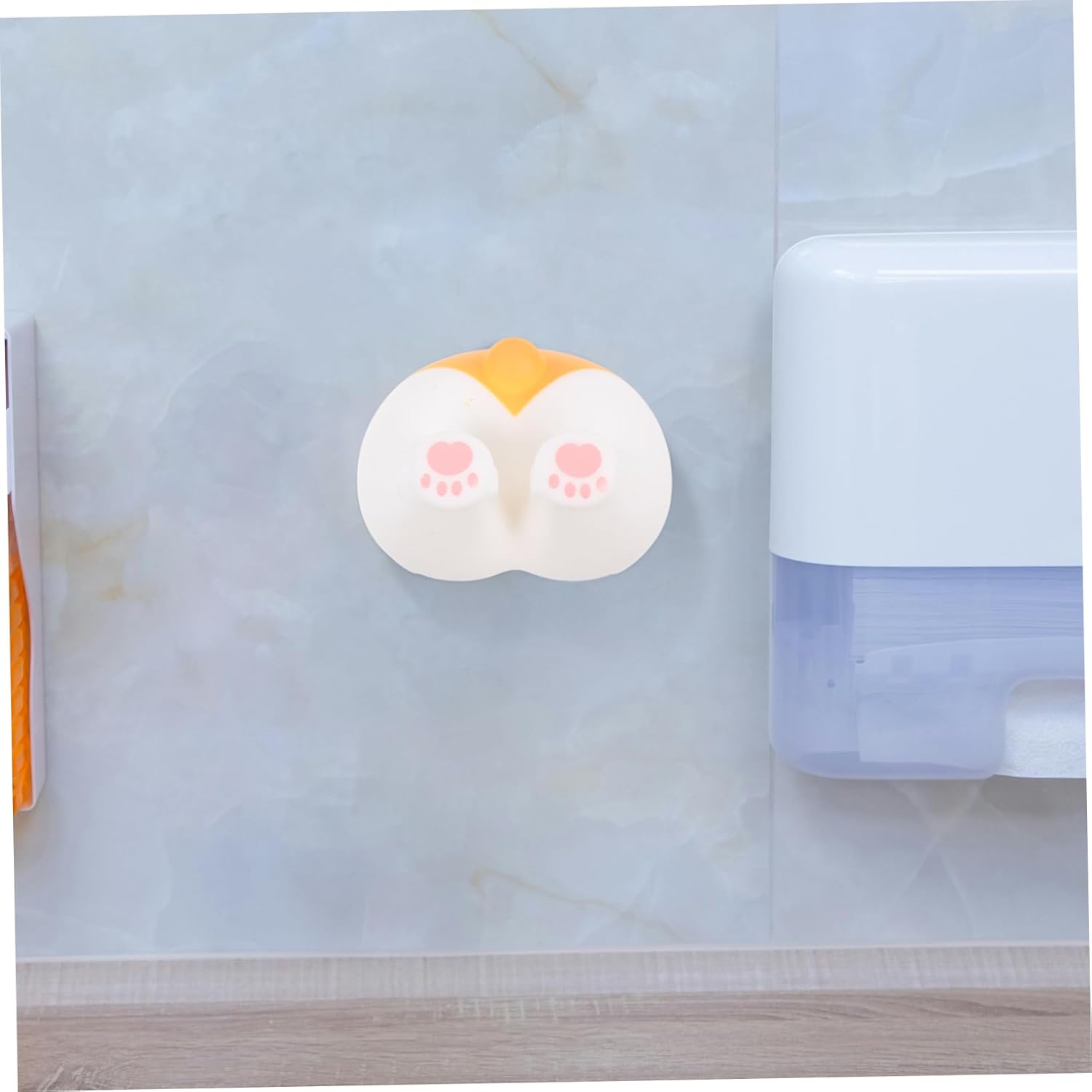 Cute Corgi Toothbrush Holder No Drill Adhesive
