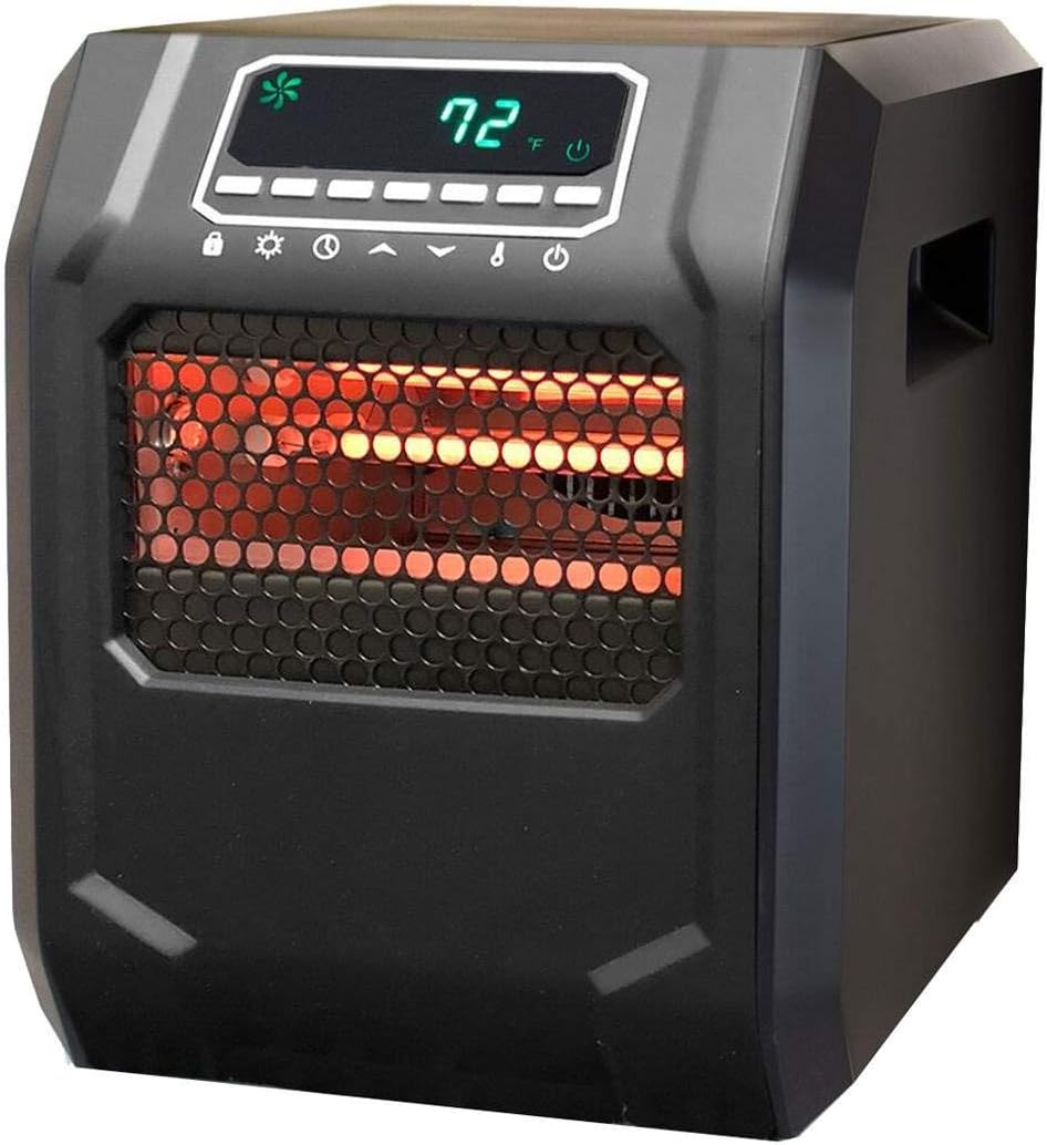 LifeSmart Infrared Quartz Space Heater 1500W Black