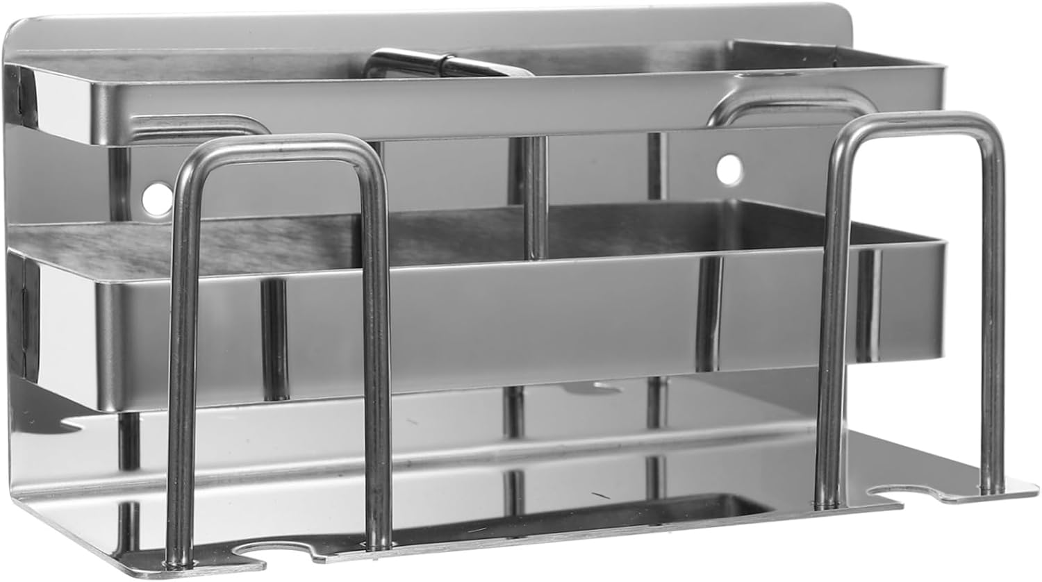 Alipis Wall Mount Toothbrush Holder Stainless Steel No Drill