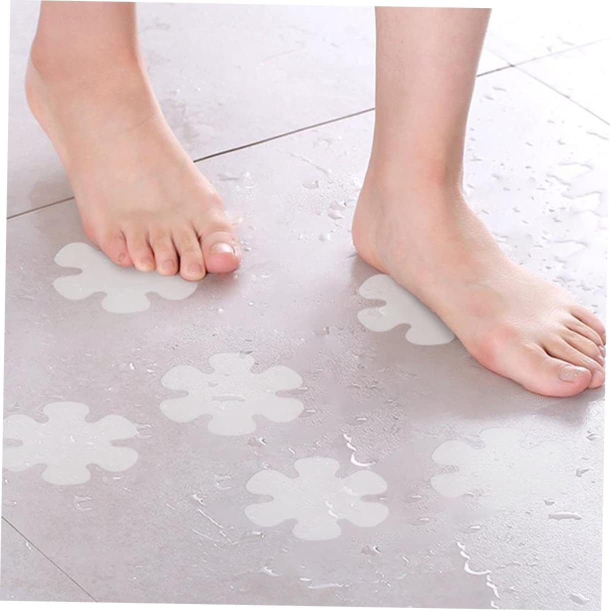 TINEASUR 12pcs Non-Slip Shower Mat Stickers