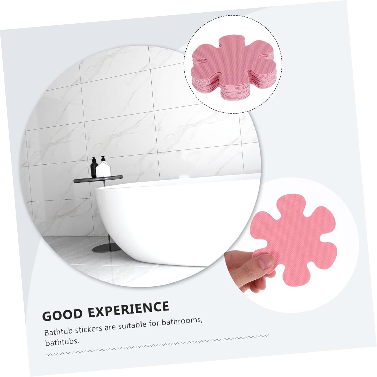Hemobllo 20Pcs Non-Slip Bathroom Stickers for Safety